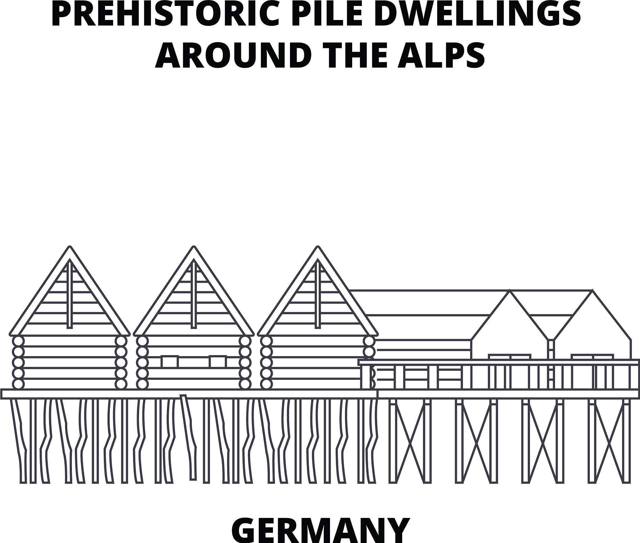 germany prehistoric pile dwellings around the