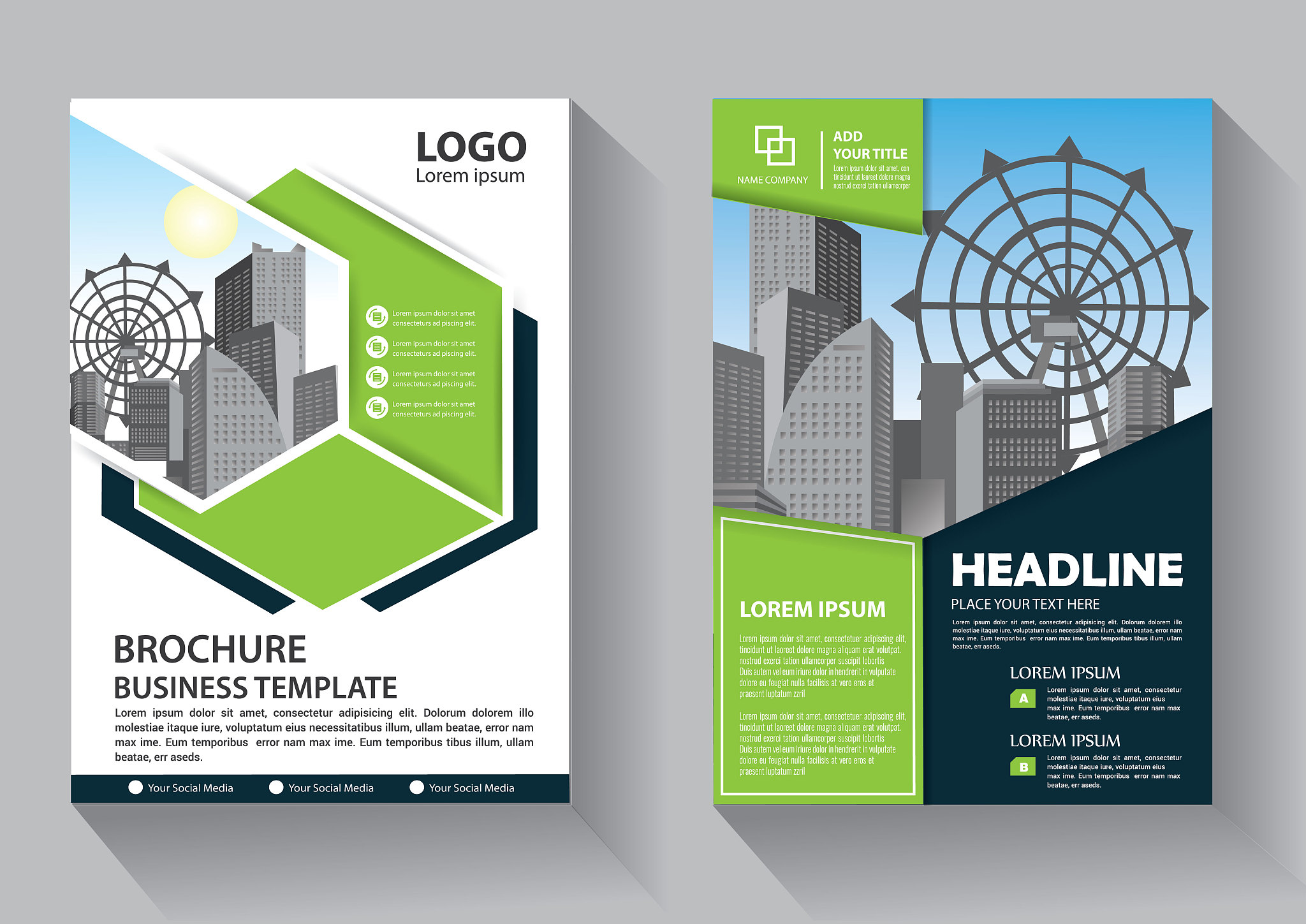 business abstract vector template. brochure design, cover modern