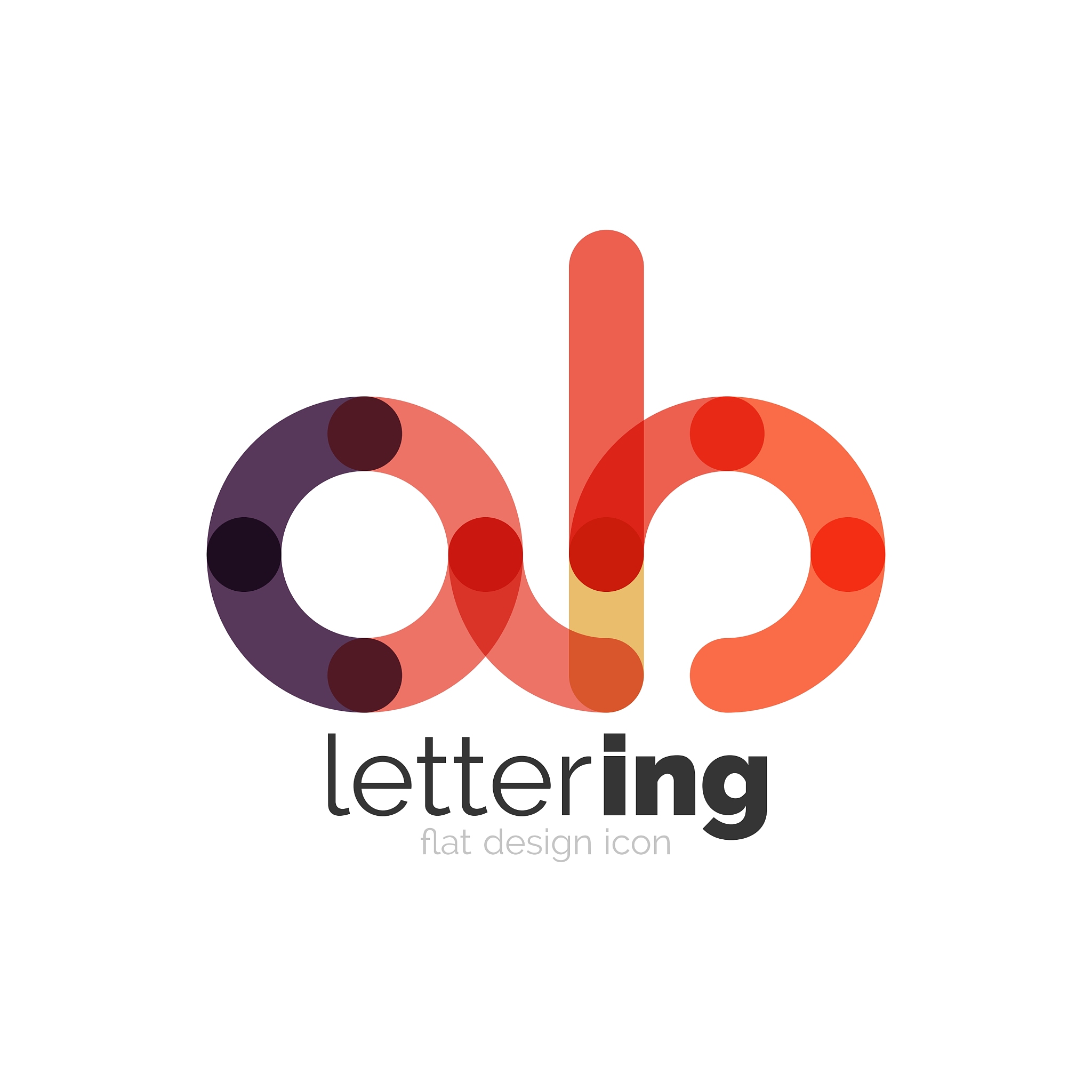 linear business logo letter