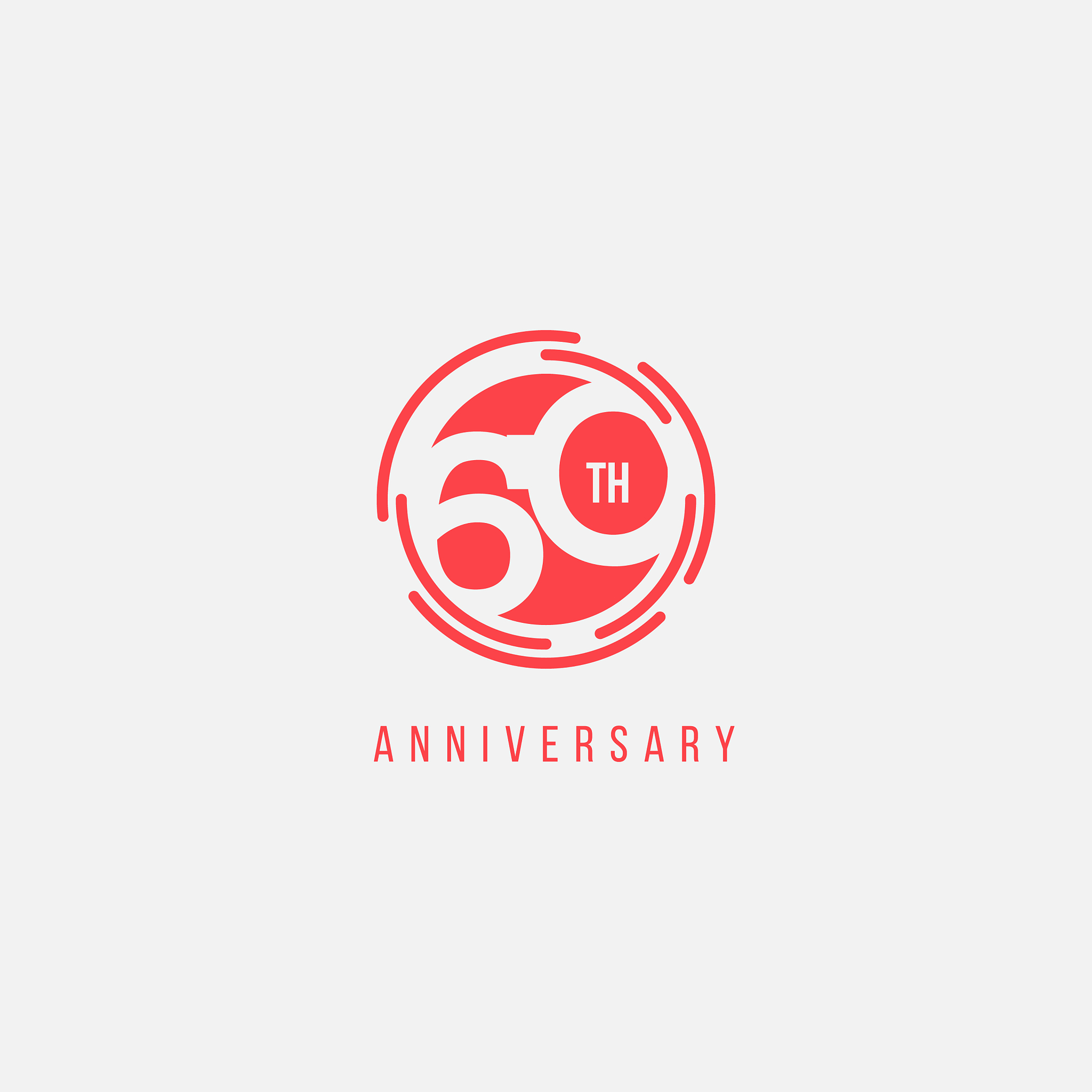 60 year anniversary template design