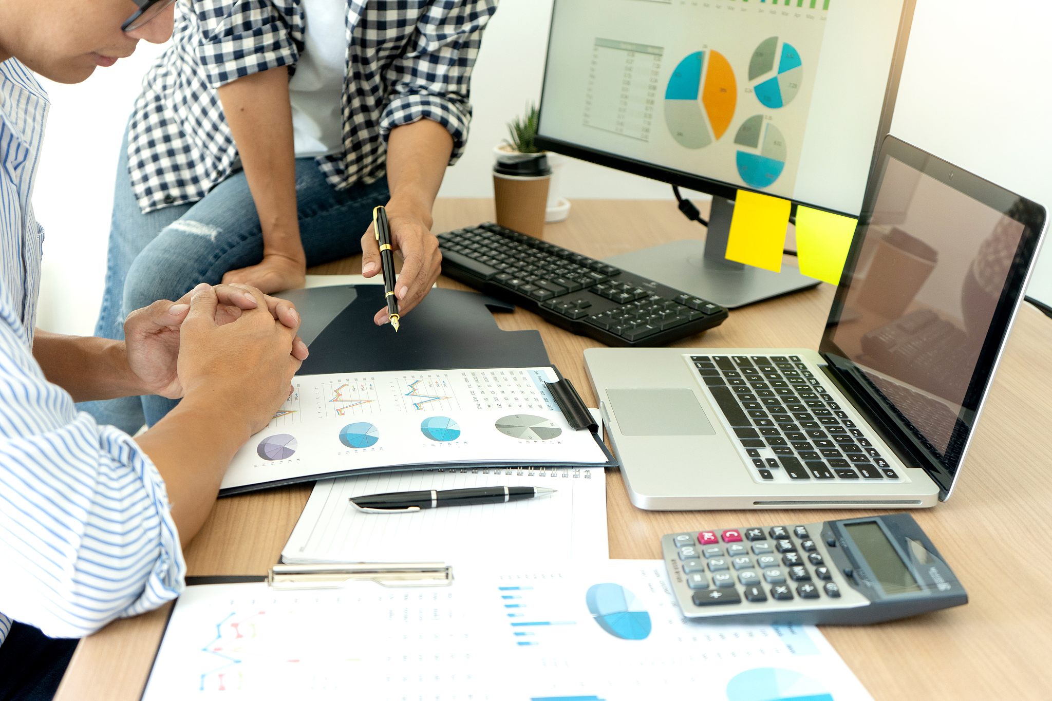 business meeting businessman and businesswoman