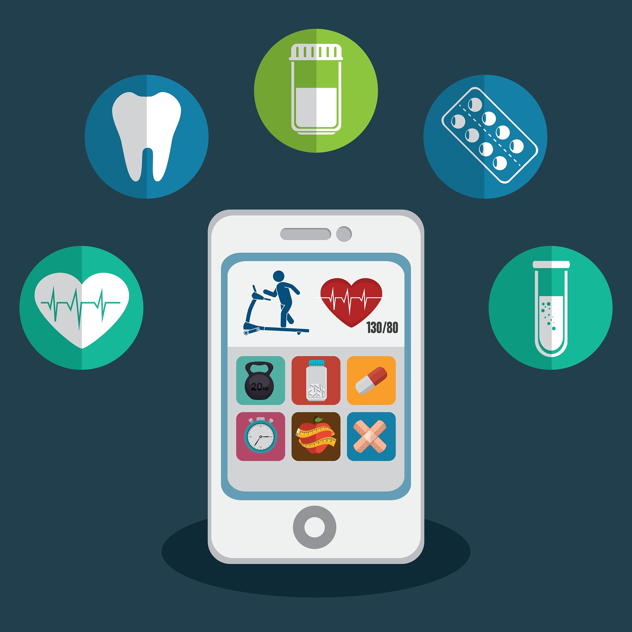 mobile health technology icon