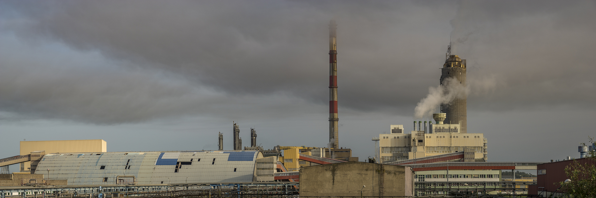chemical factory in police near szczecin in poland