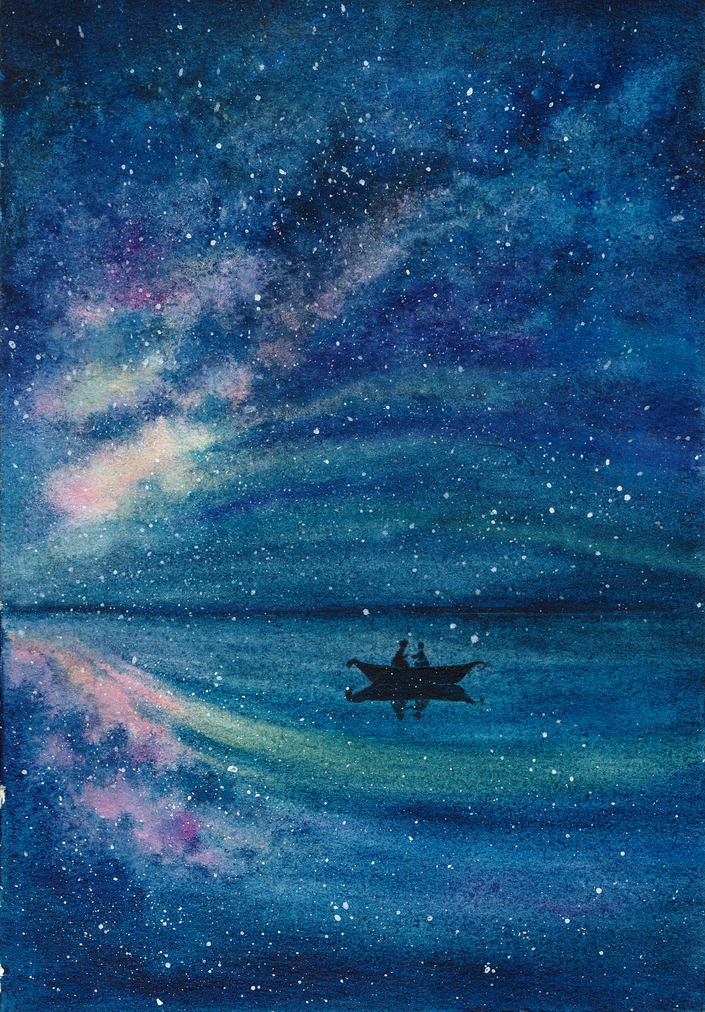 夜空繁星耀眼明，心灵漂泊何处寻 - 抒情诗