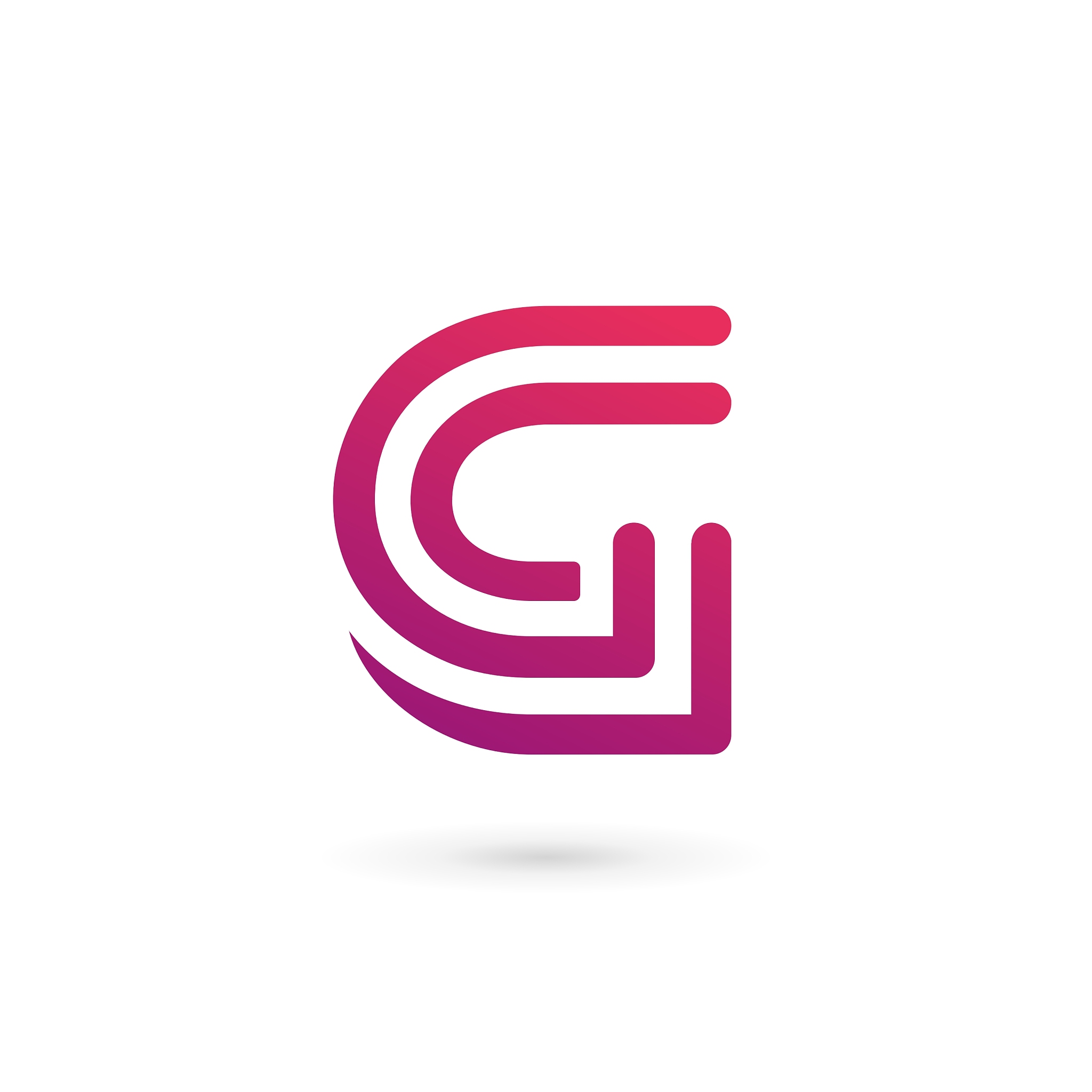 letter g logo icon design template elements