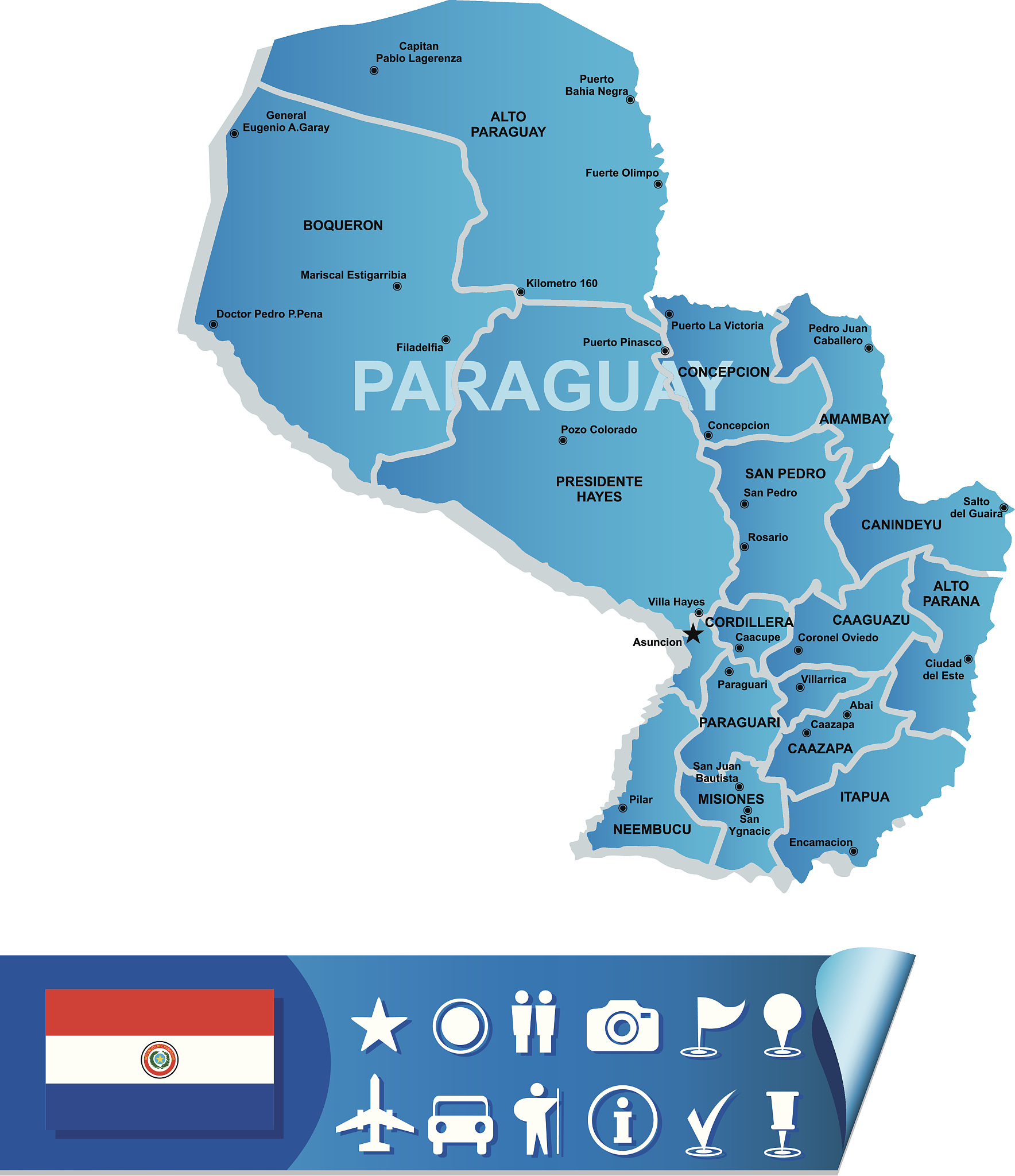 paraguay map