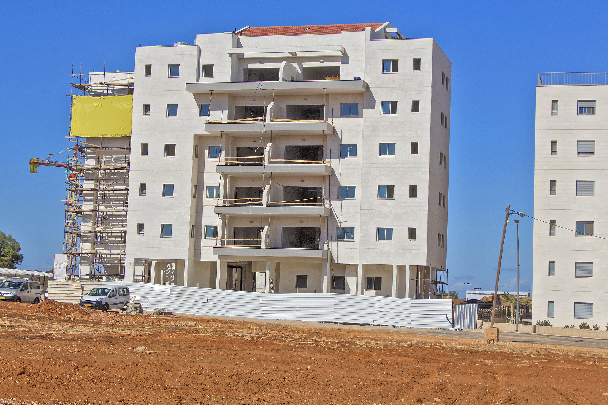 construction of a residential area.