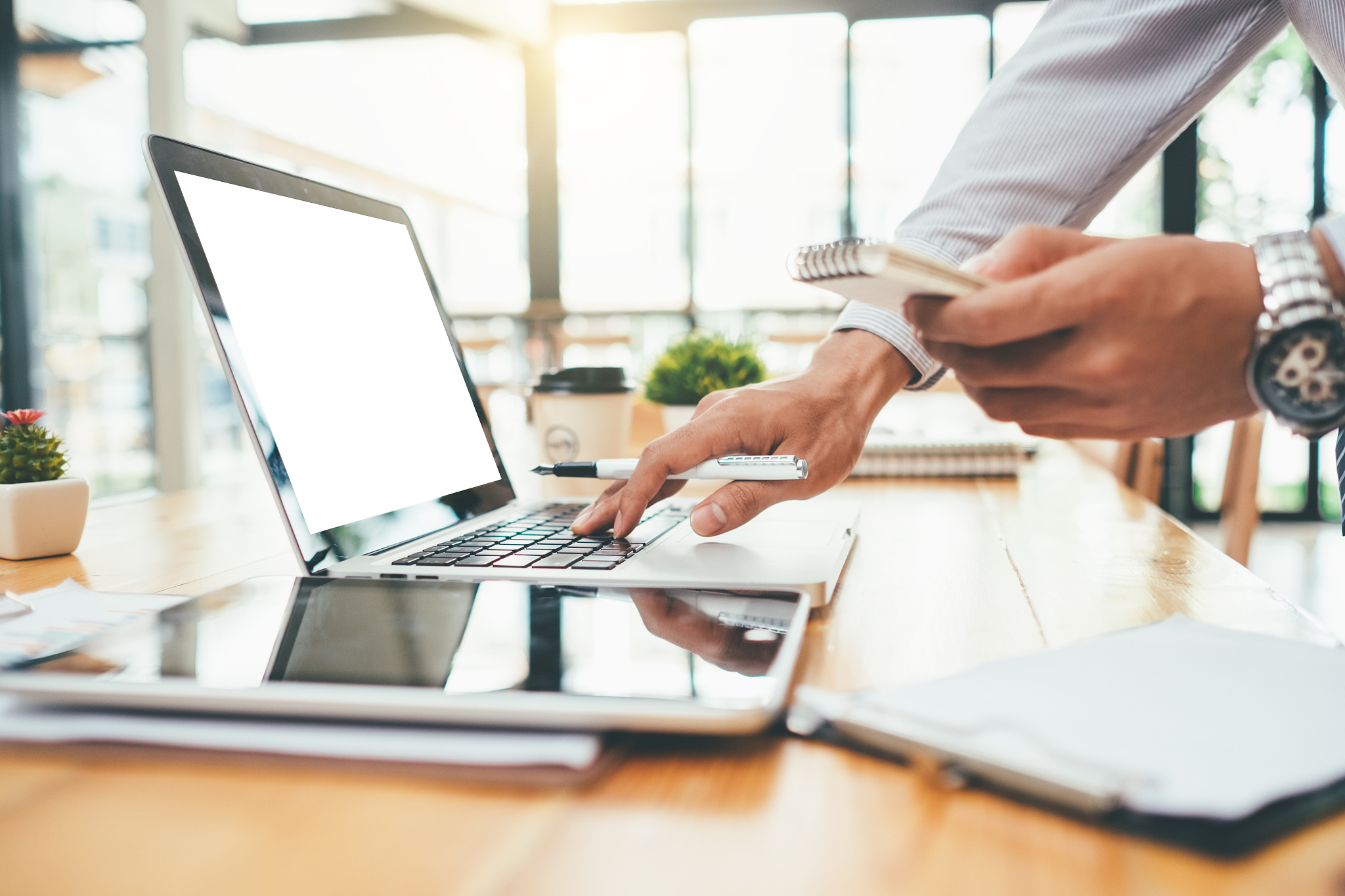 businessman making presentation