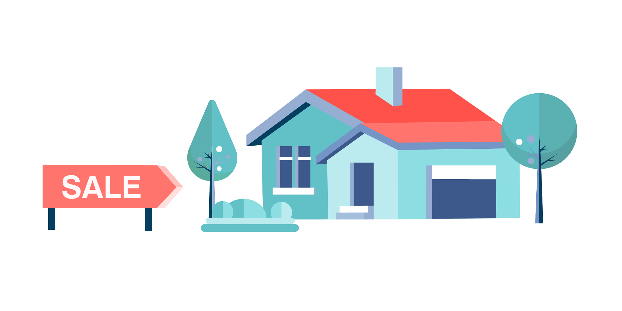 real estate agency sells modern comfortable house