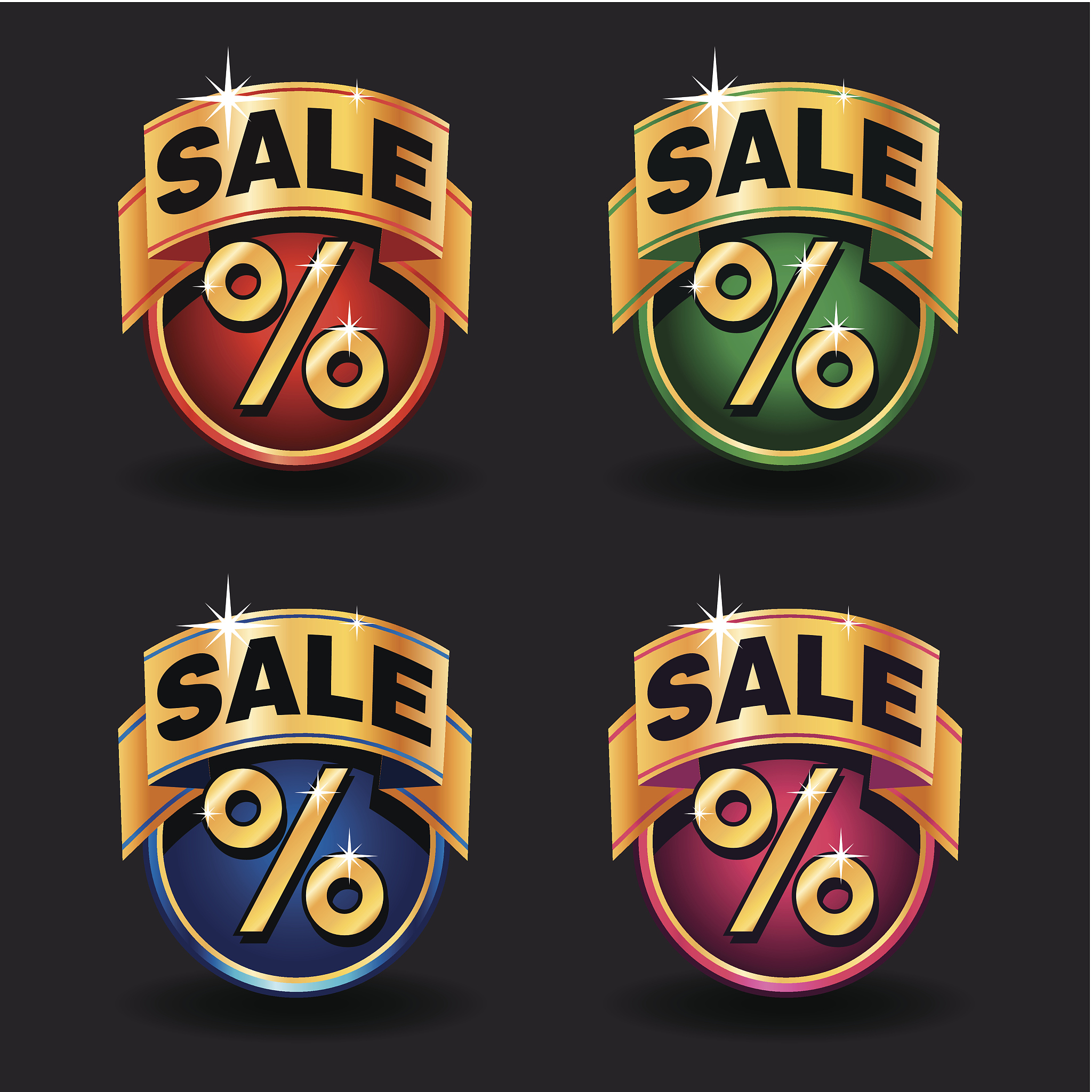 sale icons set