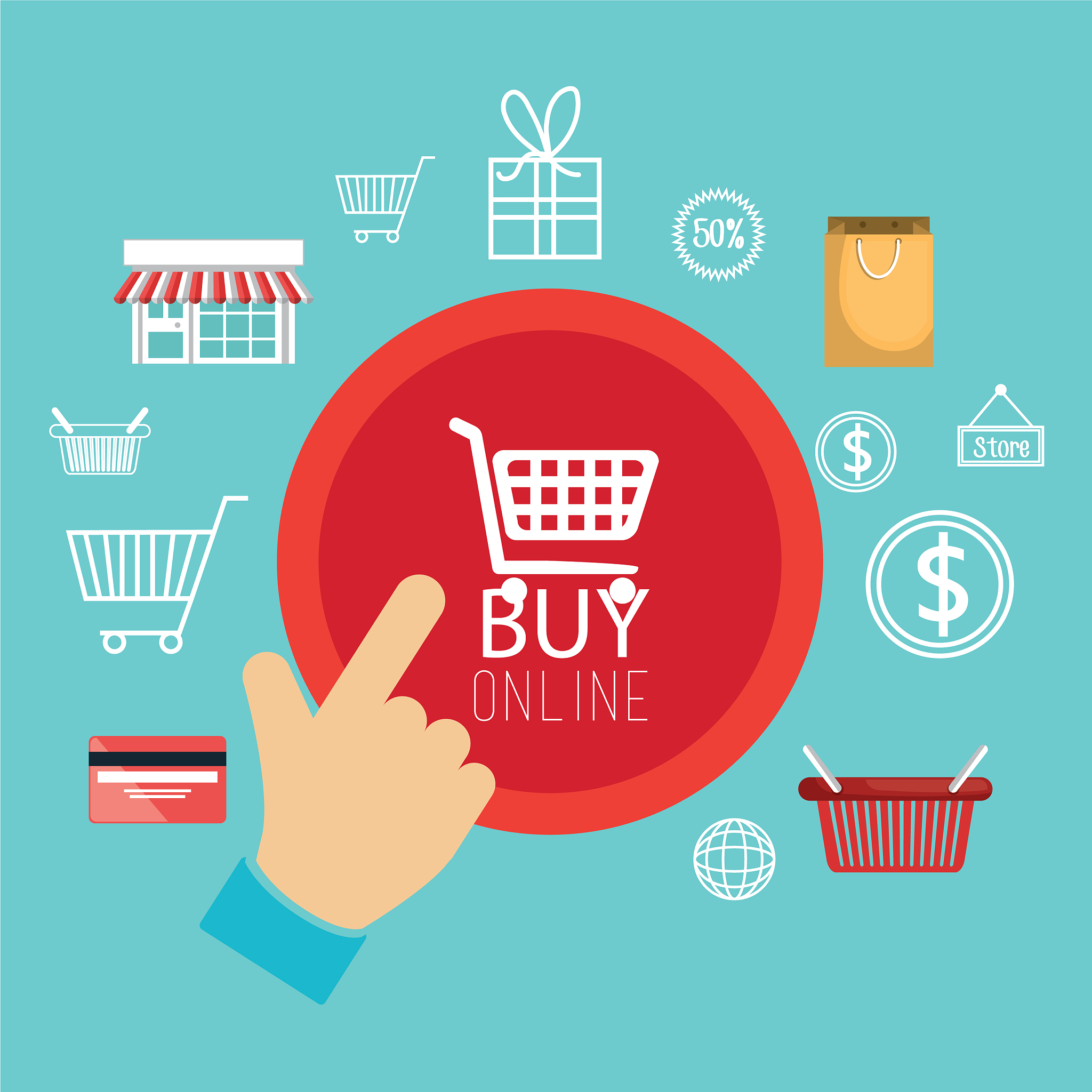 buy on line with shopping cart