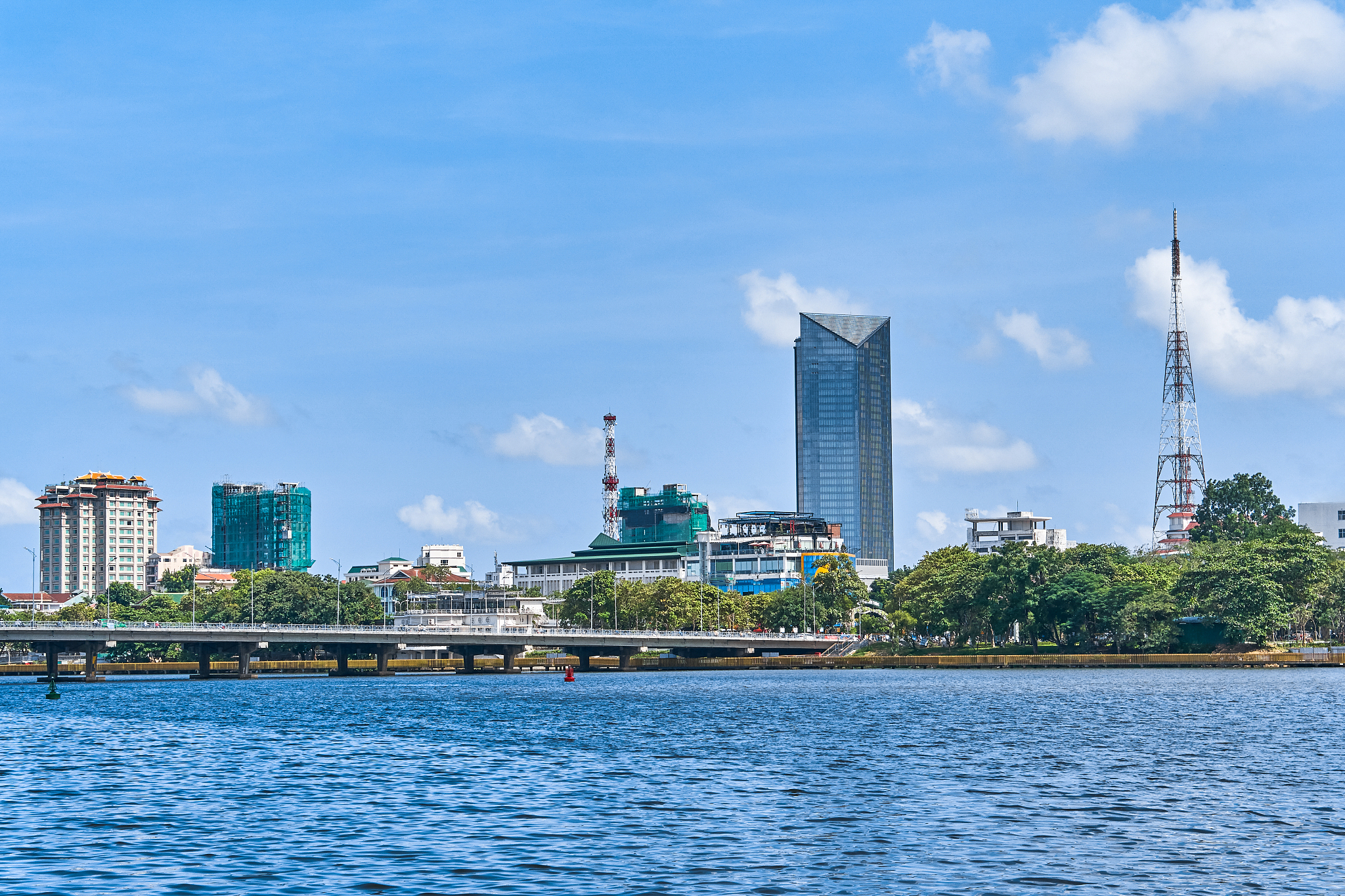 hue city view from perfume river, vietnam