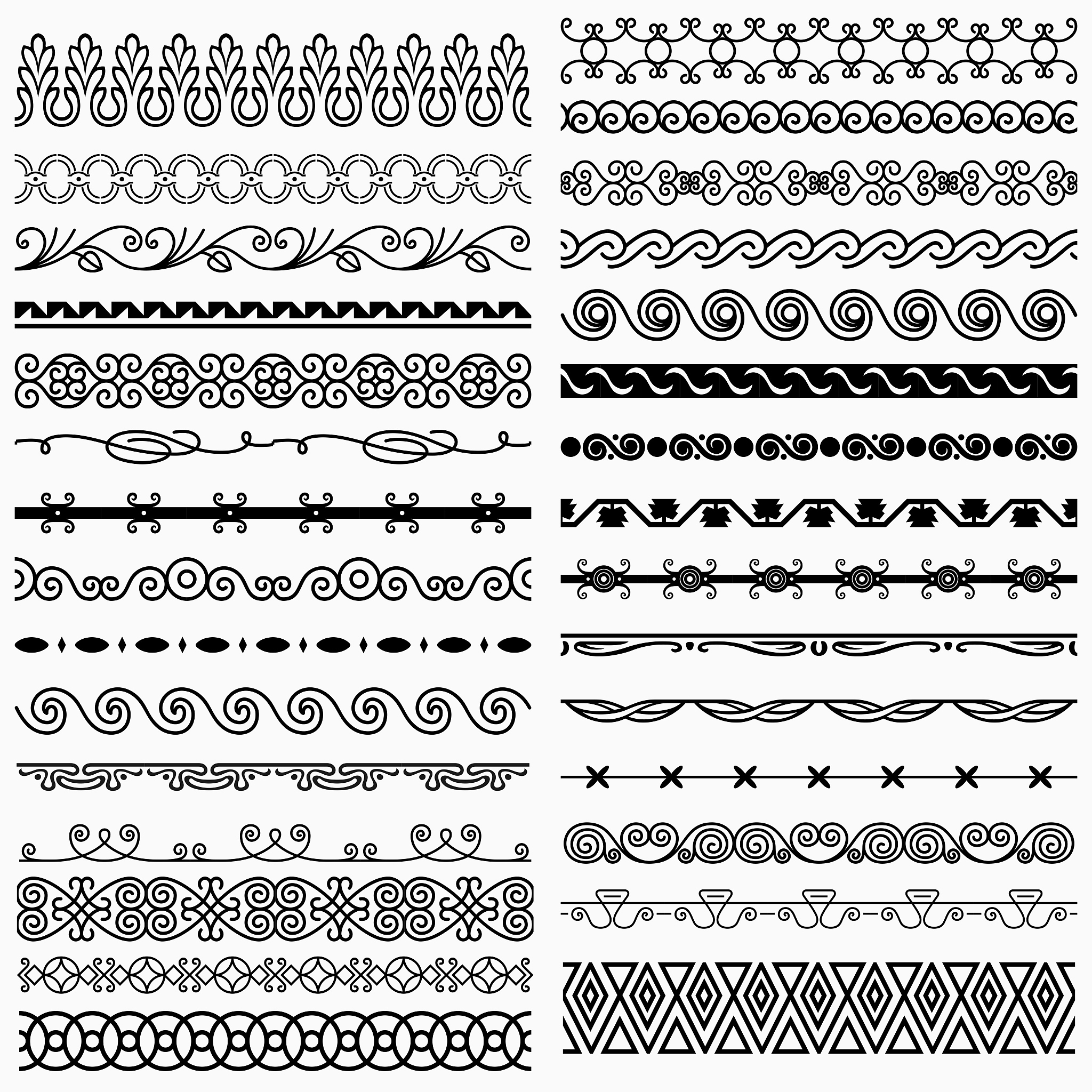seamless horizontal elements (big set 3)