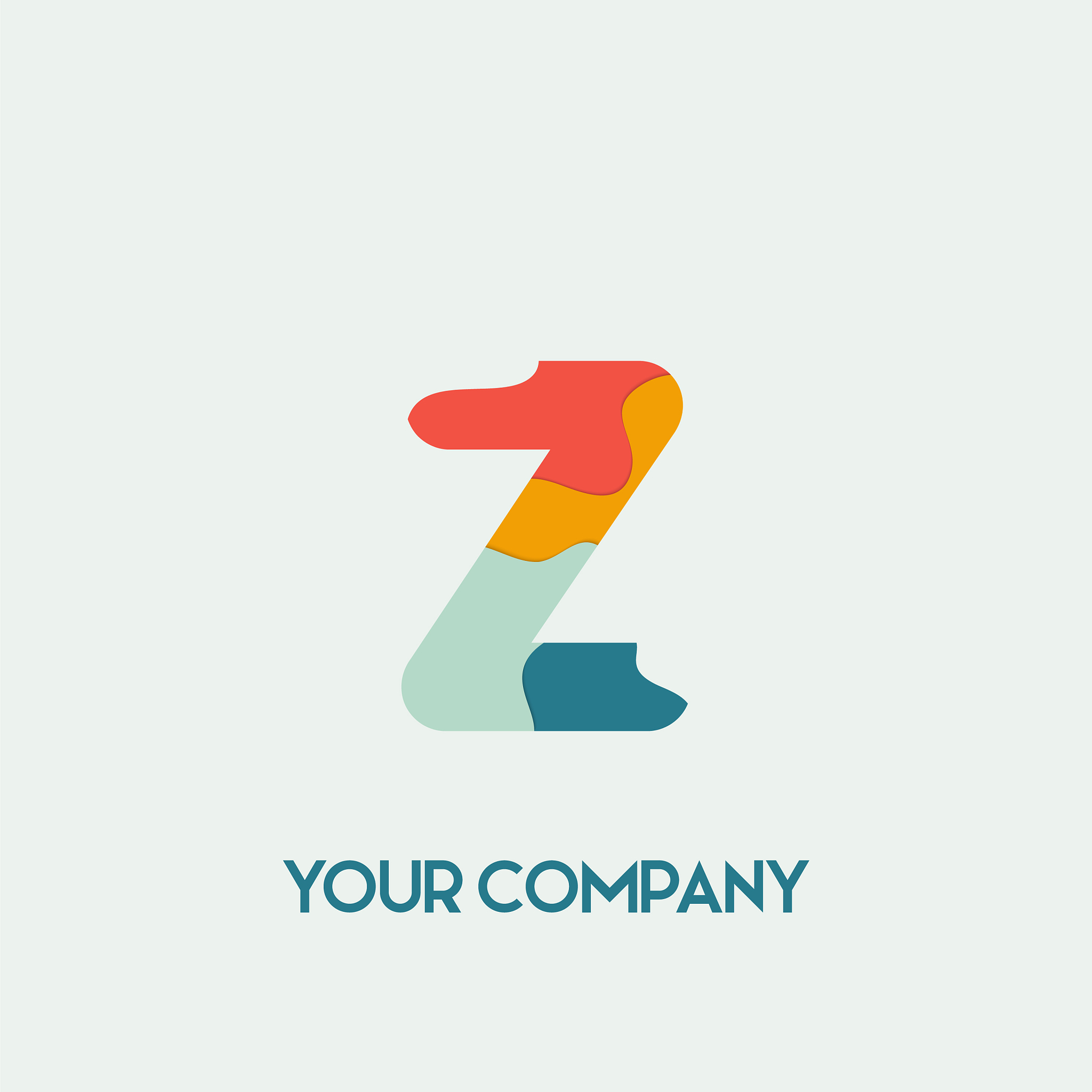 initial letter z logo design template initial z