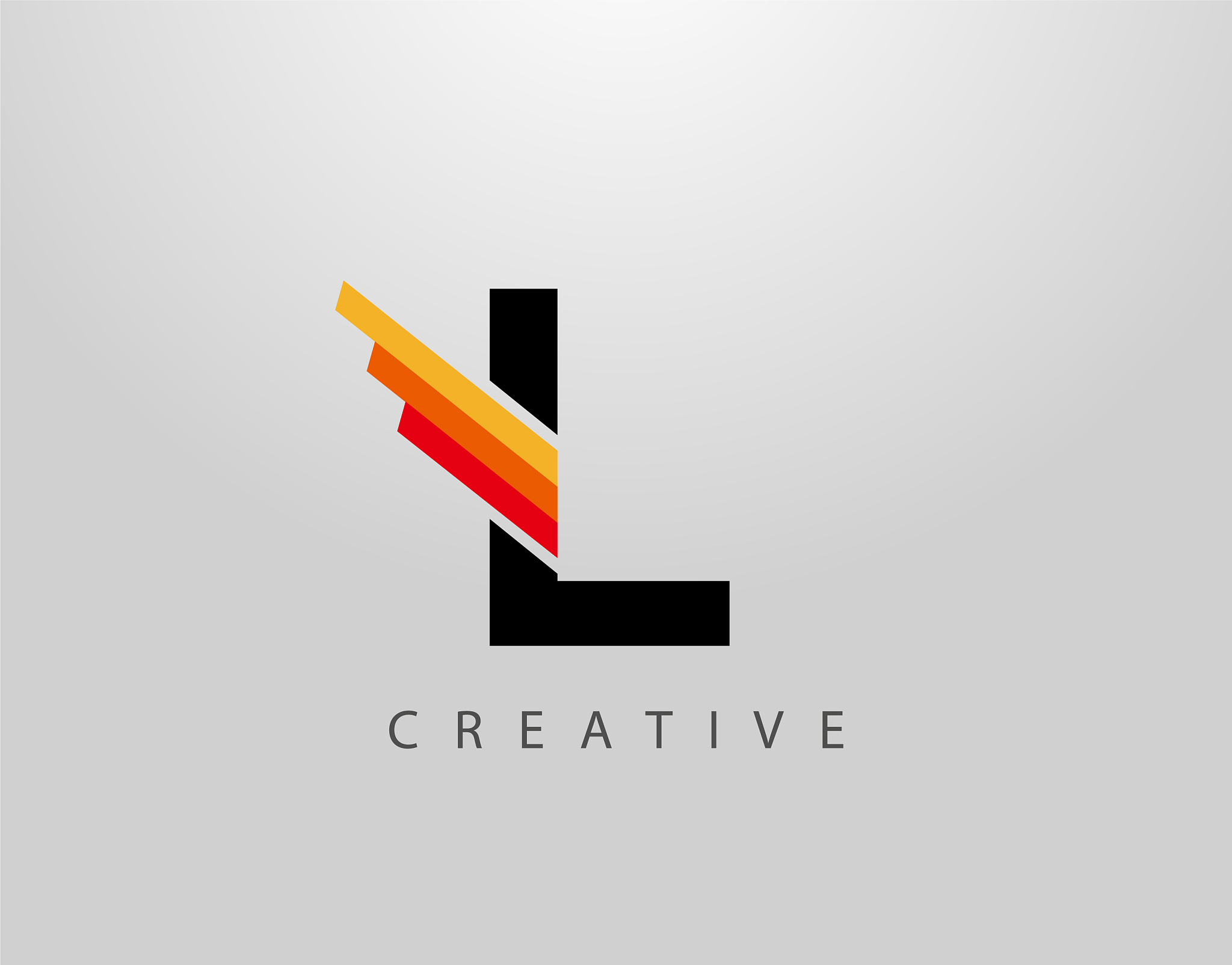 initial l monogram logo abstract wing and strip l
