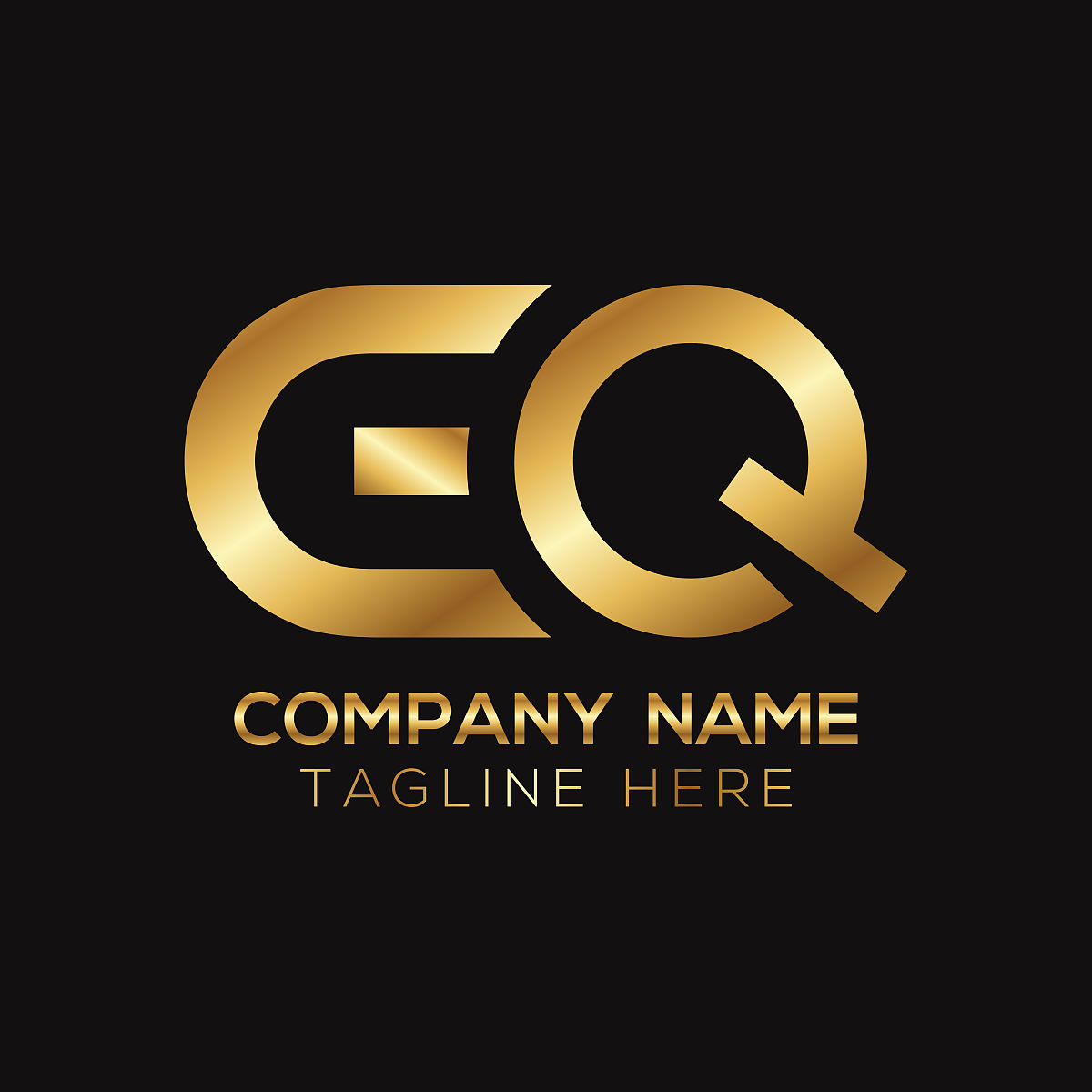 金金属eq字母logo设计