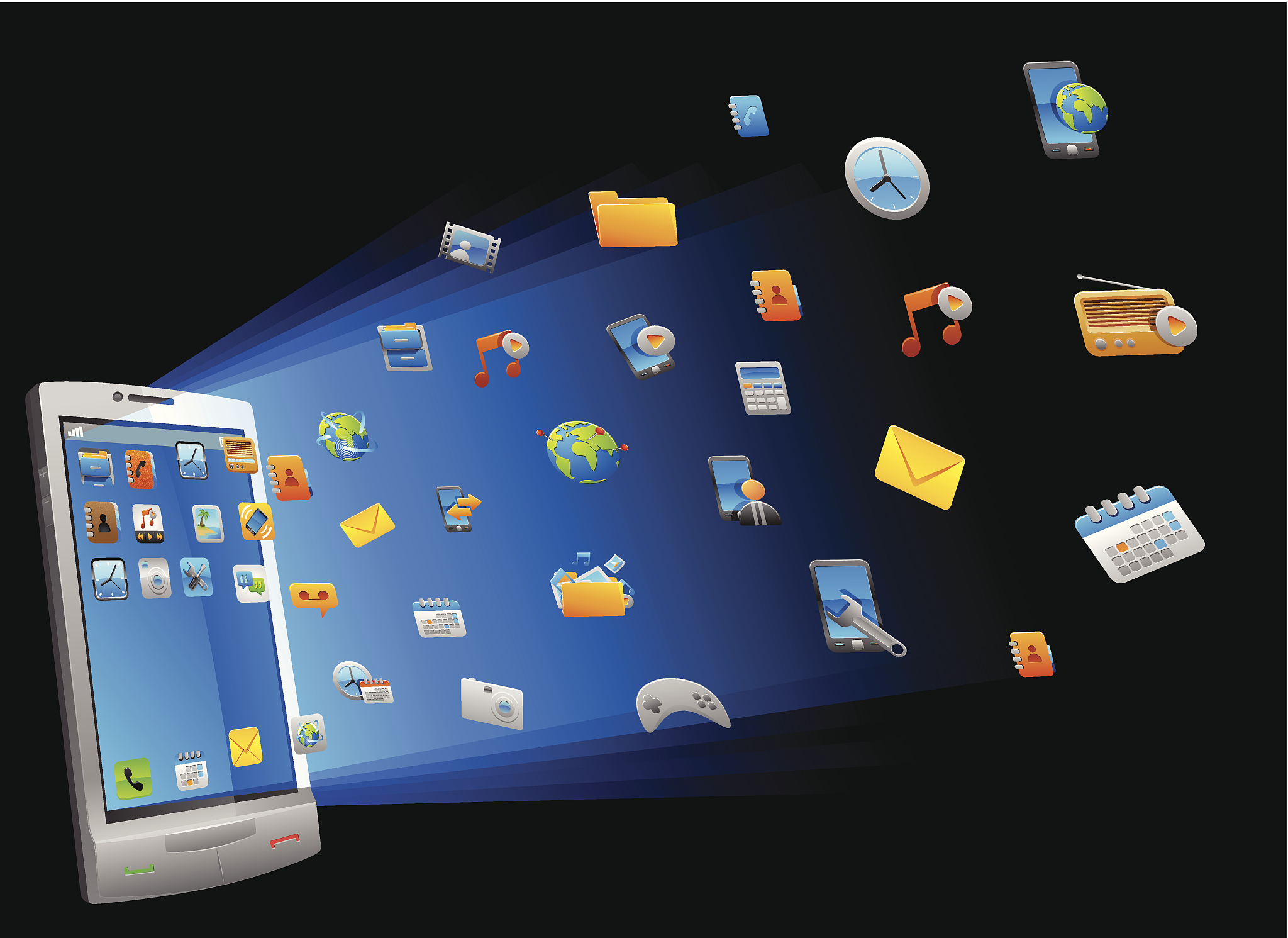 smart options of smartphone.