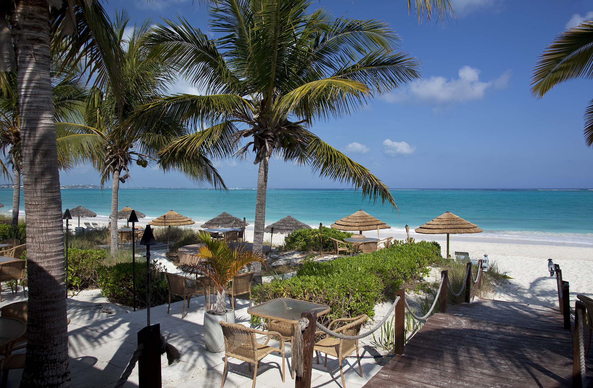 restaurant by the caribbean sea