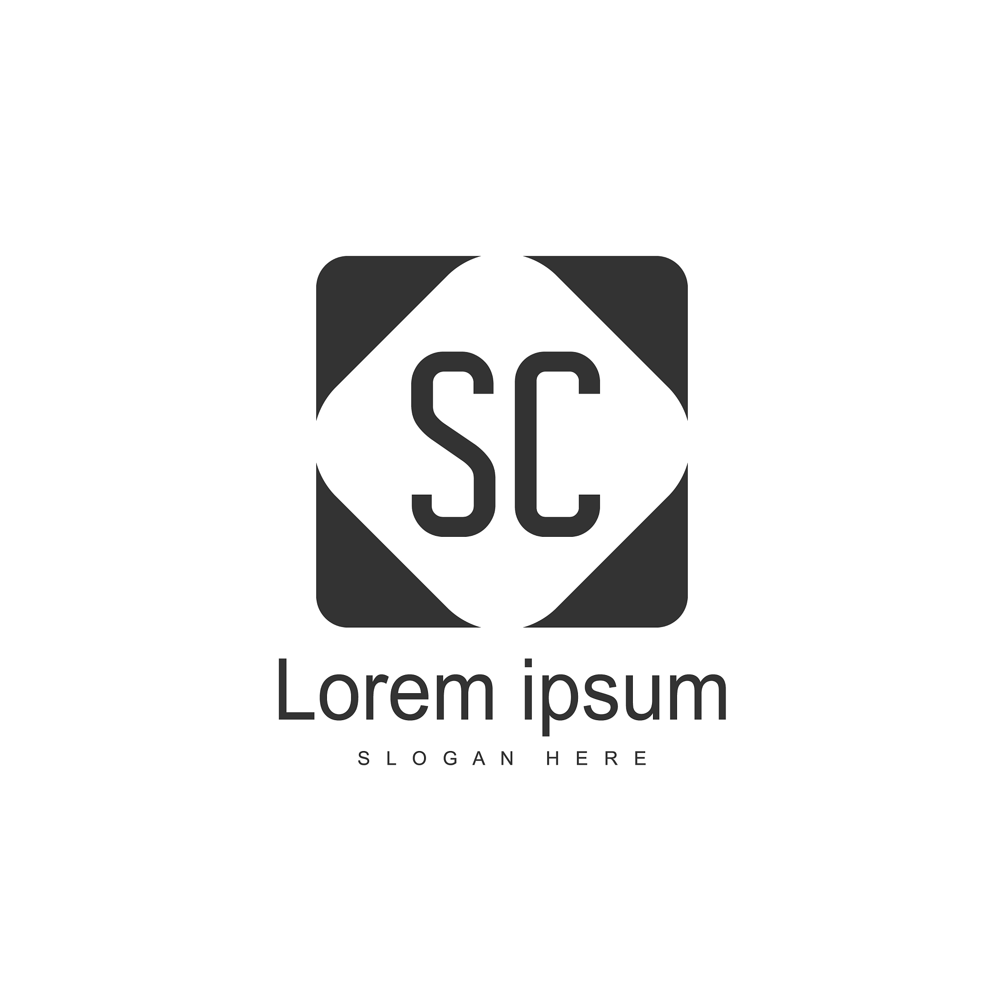 s letter logo template initial letter logo design