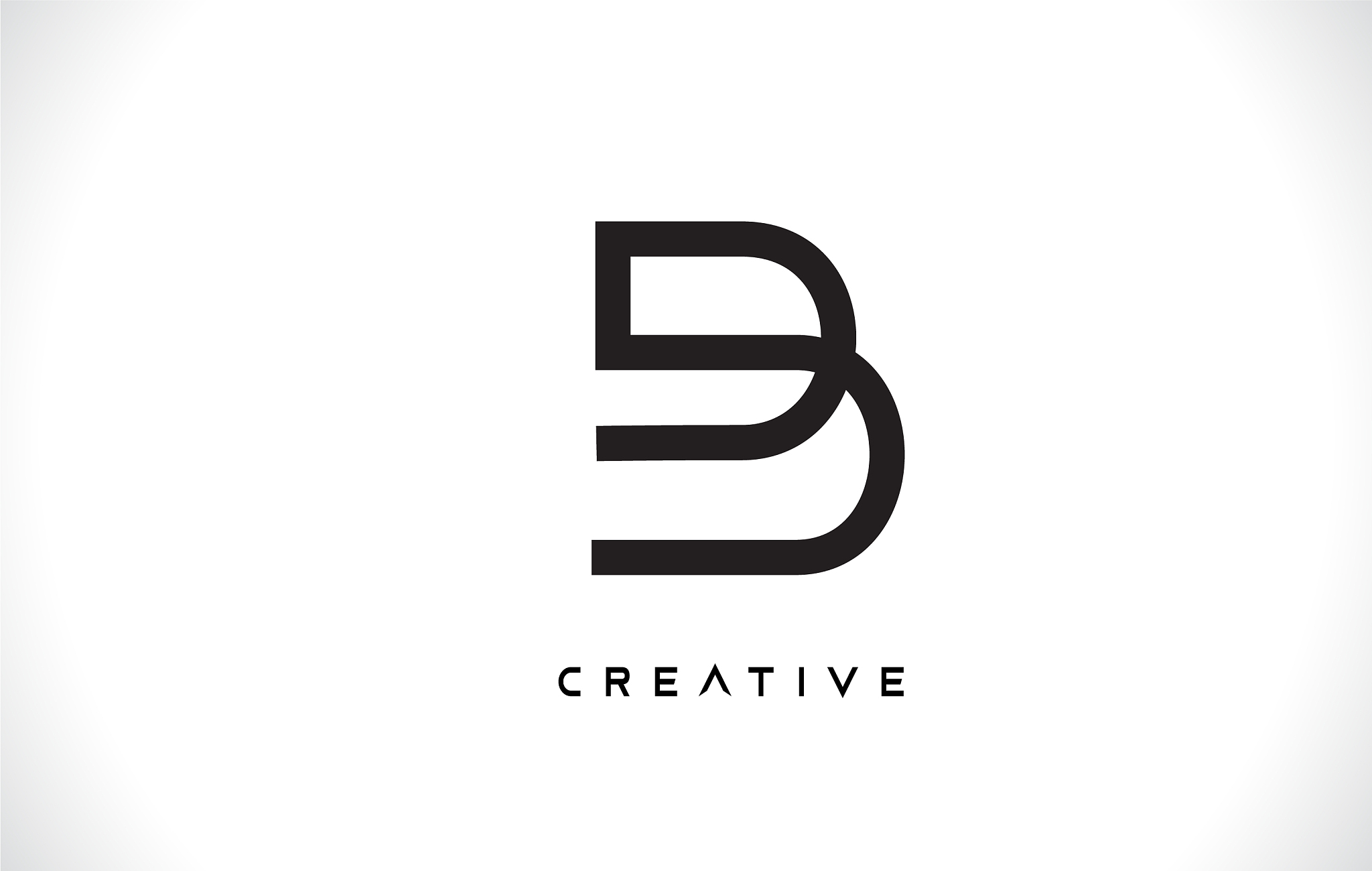 b letter design logo with creative modern trendy