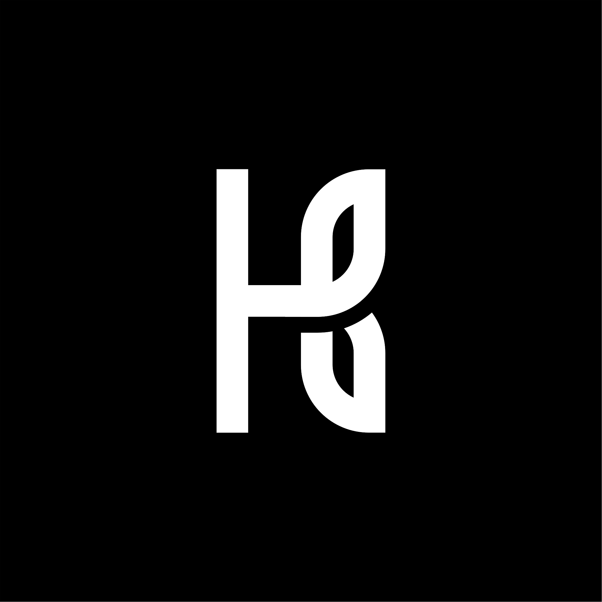 vector geometric leaf letter design k