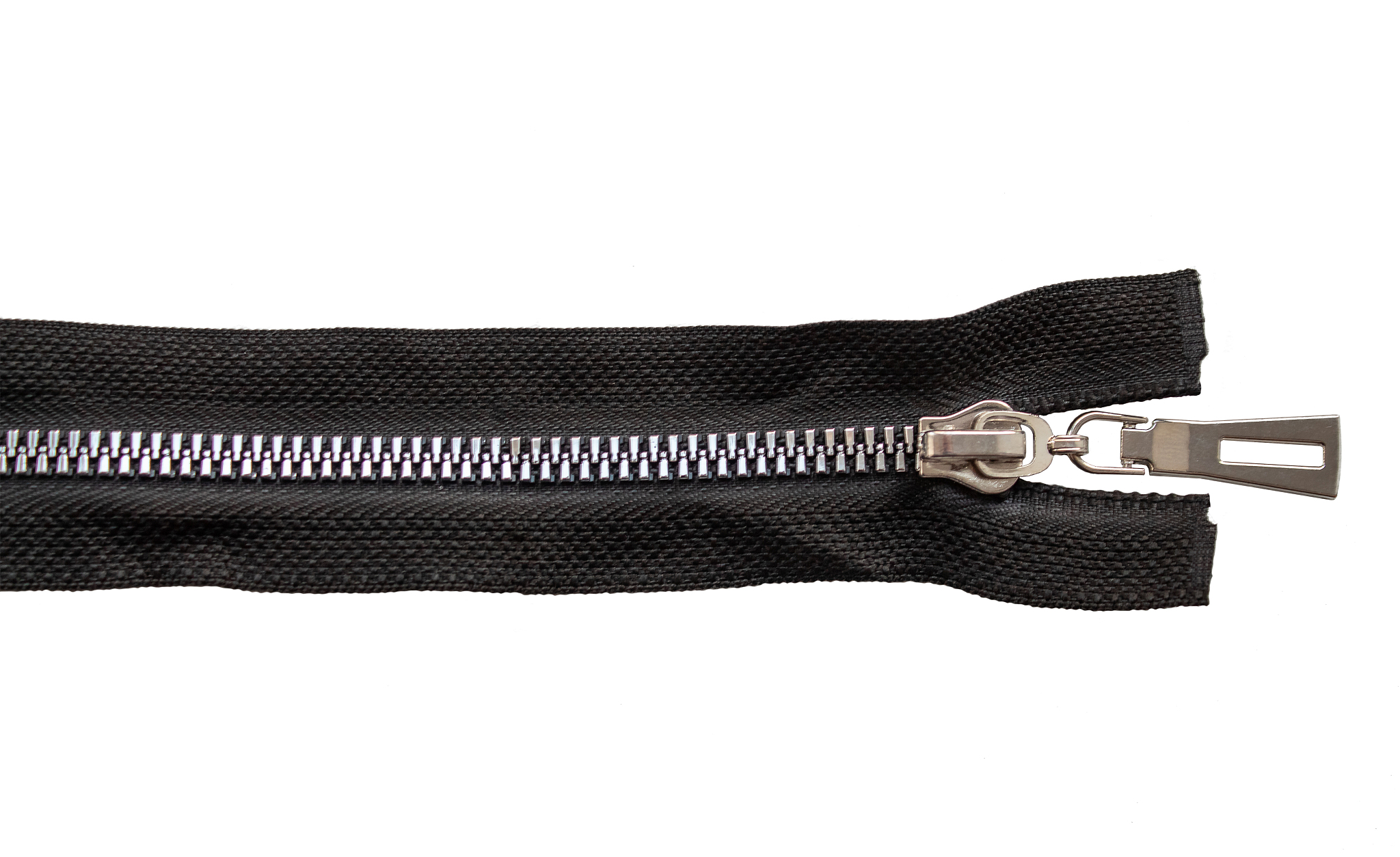 metal close zipper closeup
