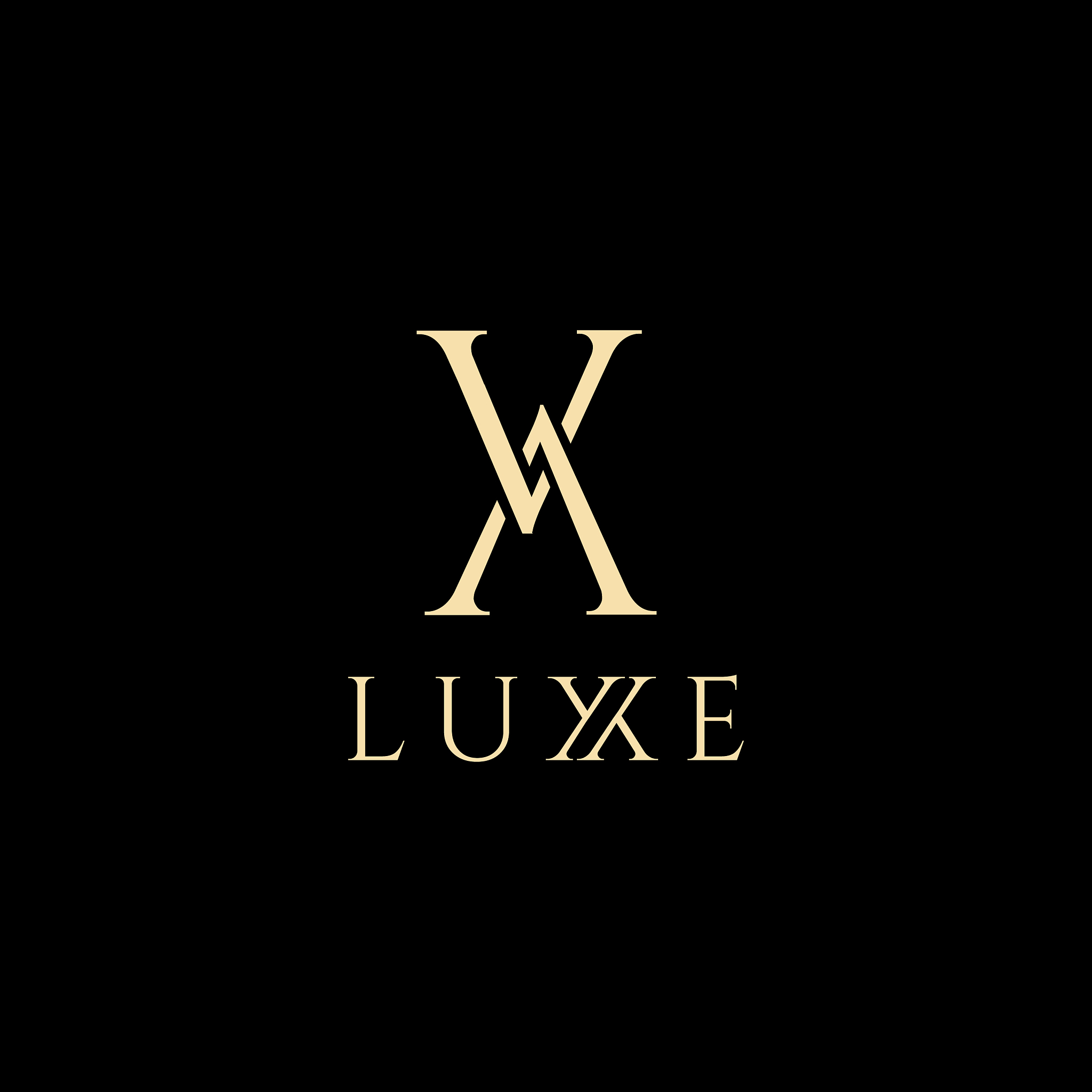 v letter luxury logo