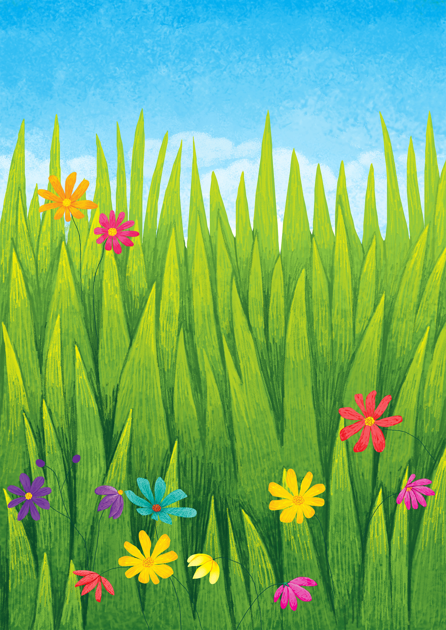 描写一幅含有植物的画面