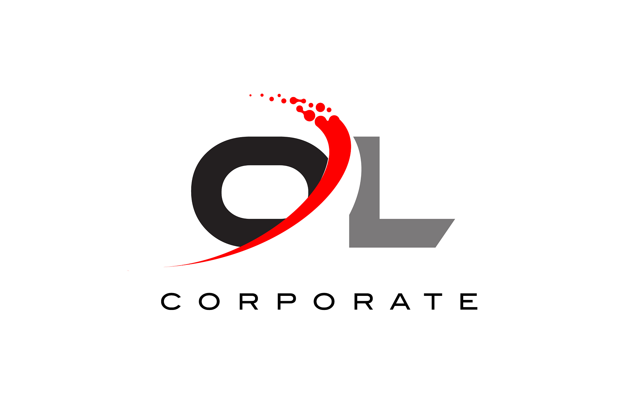 ol modern letter logo design with swoosh