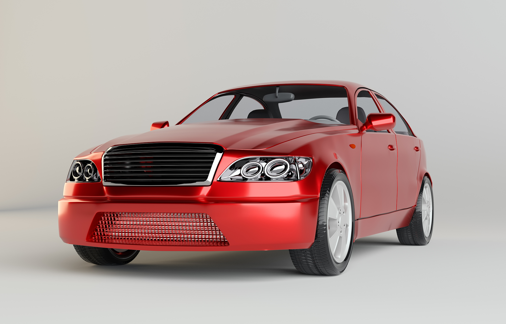 brandless generic red car