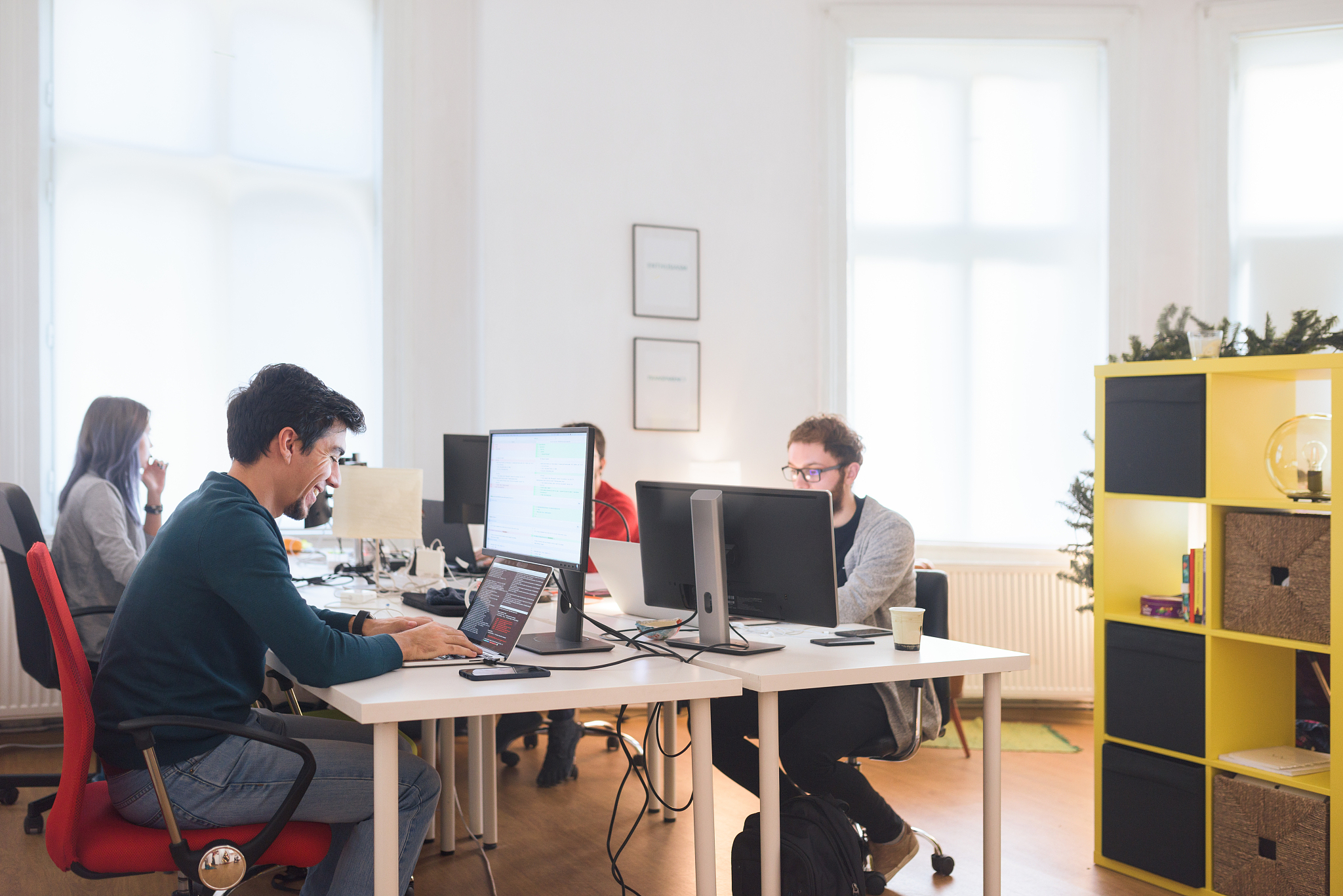 software developing team