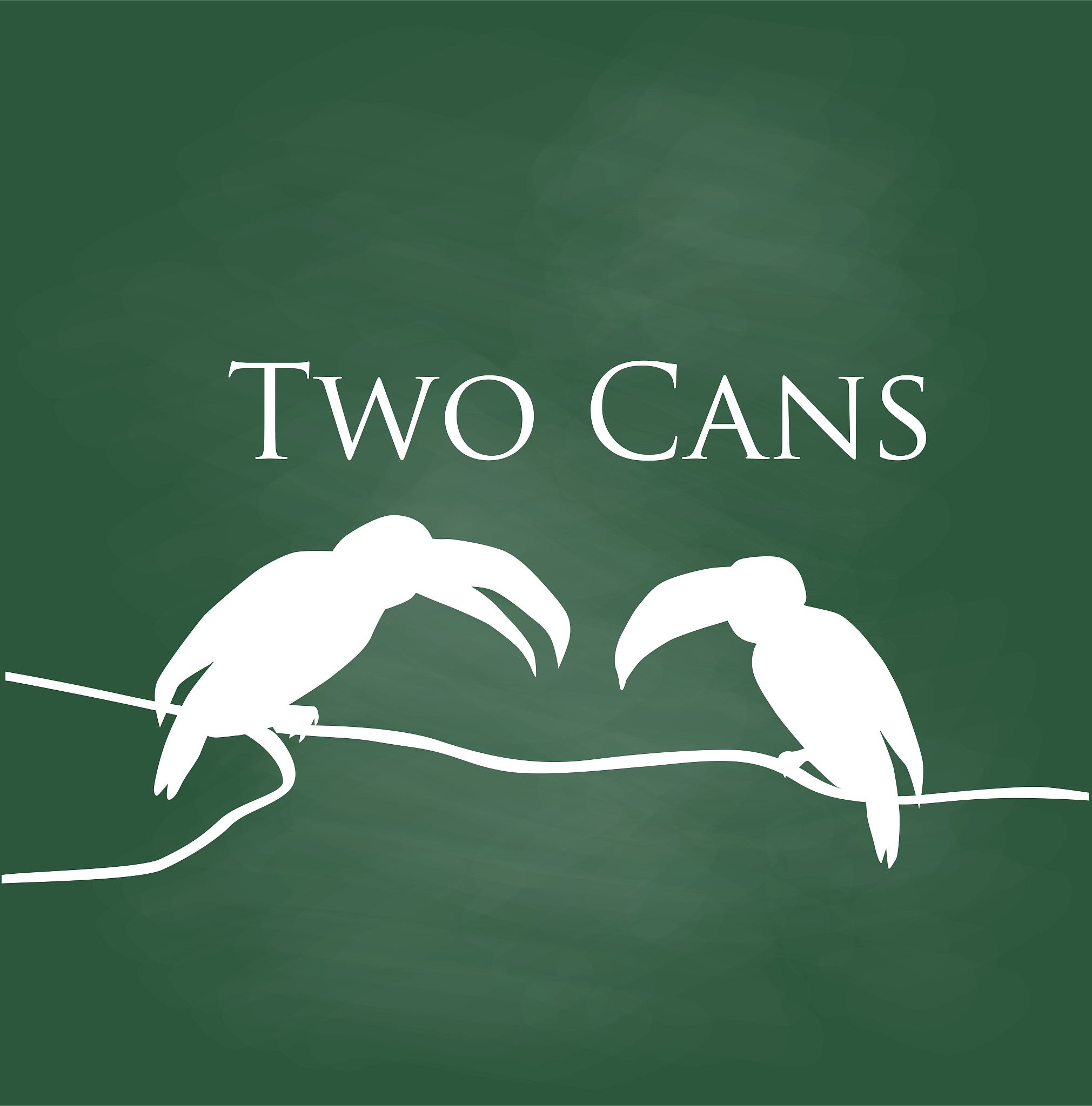 two cans chalkboard
