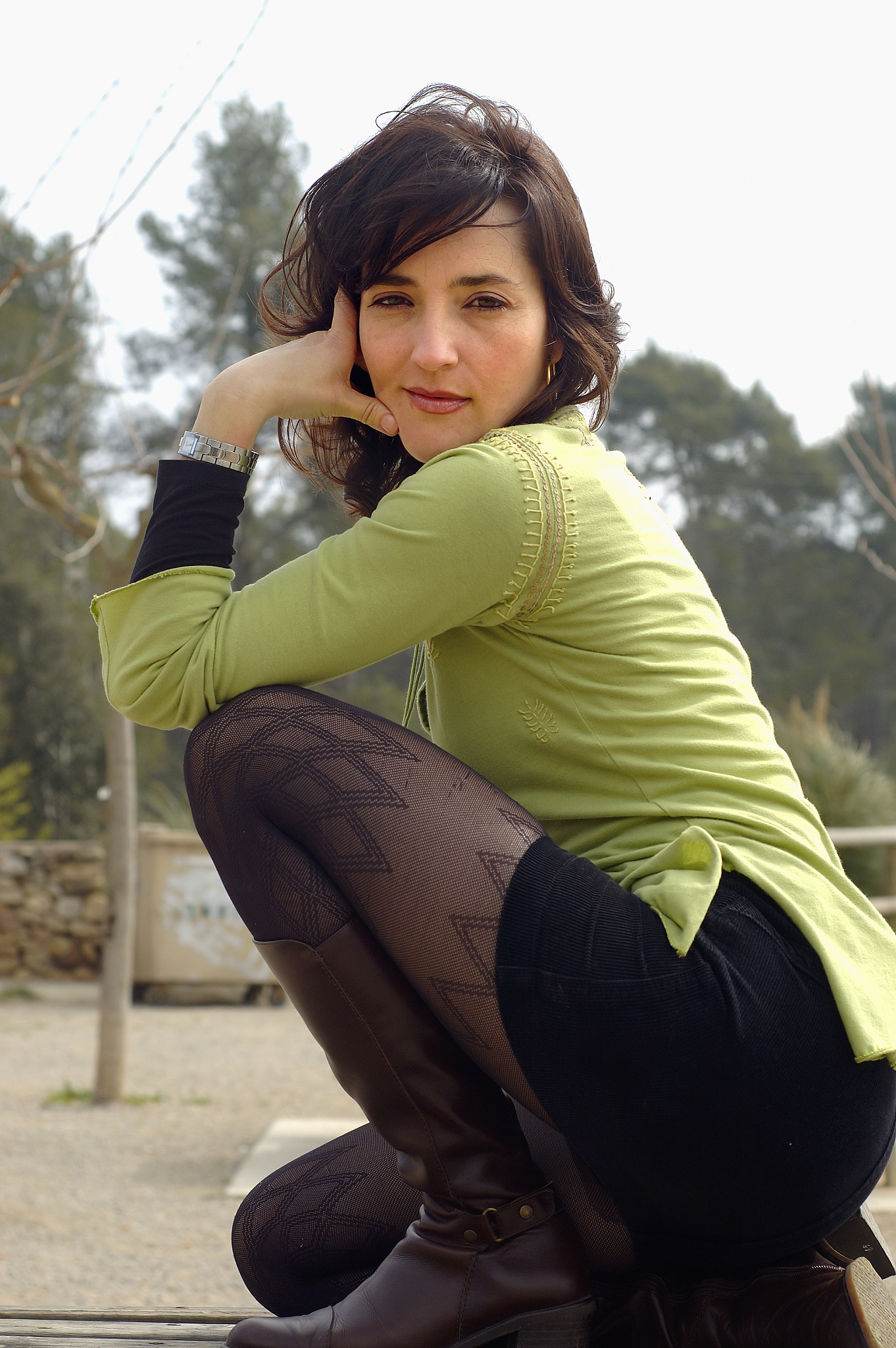 posing