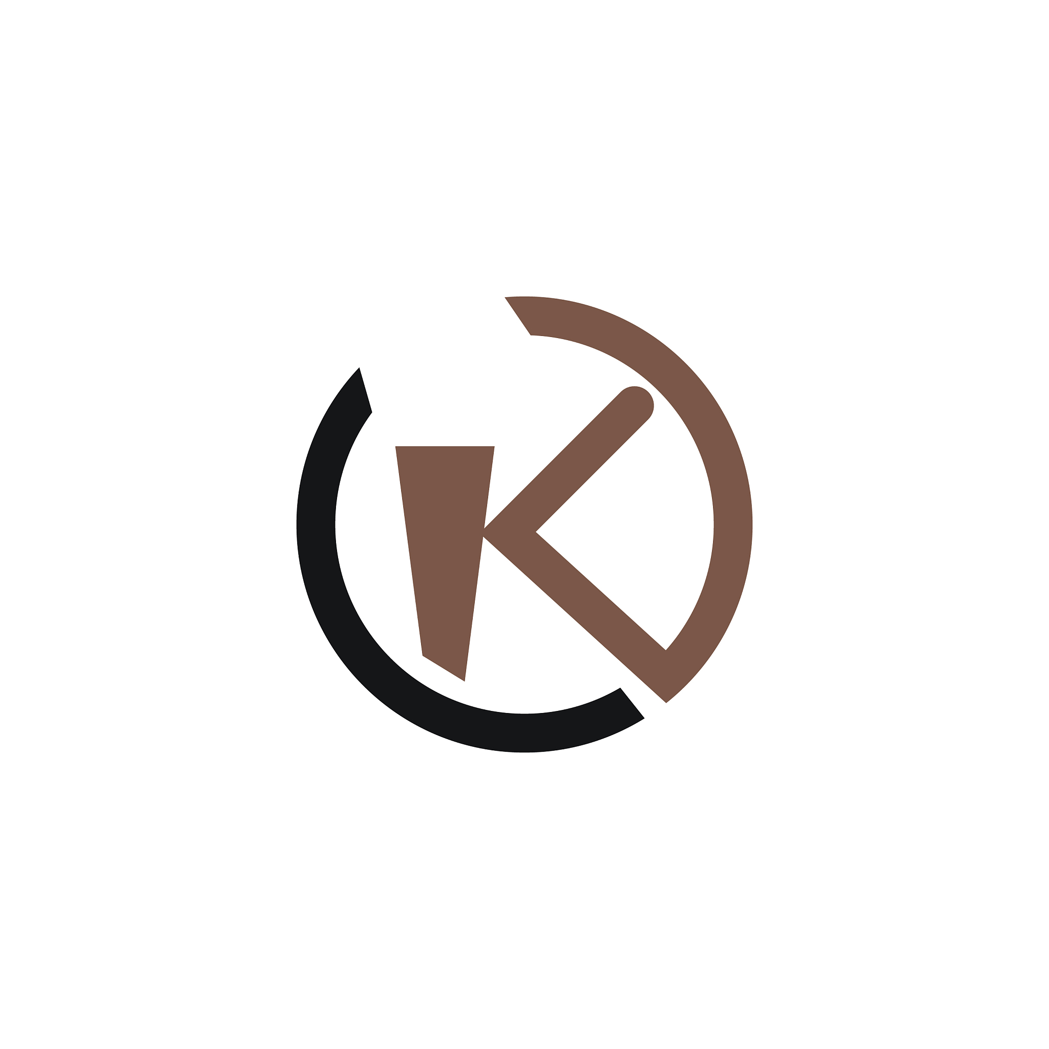 initial letter k logo design template