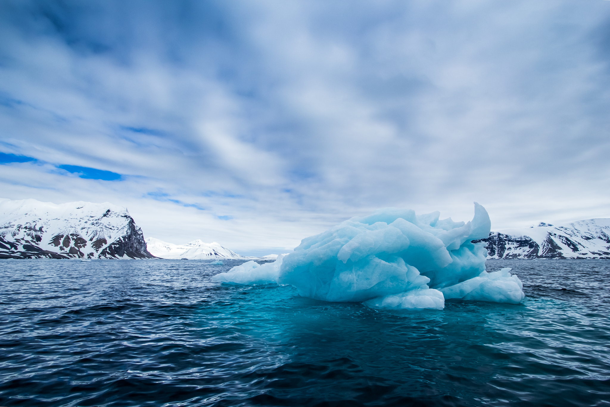 arctic spring in south spitsbergen.