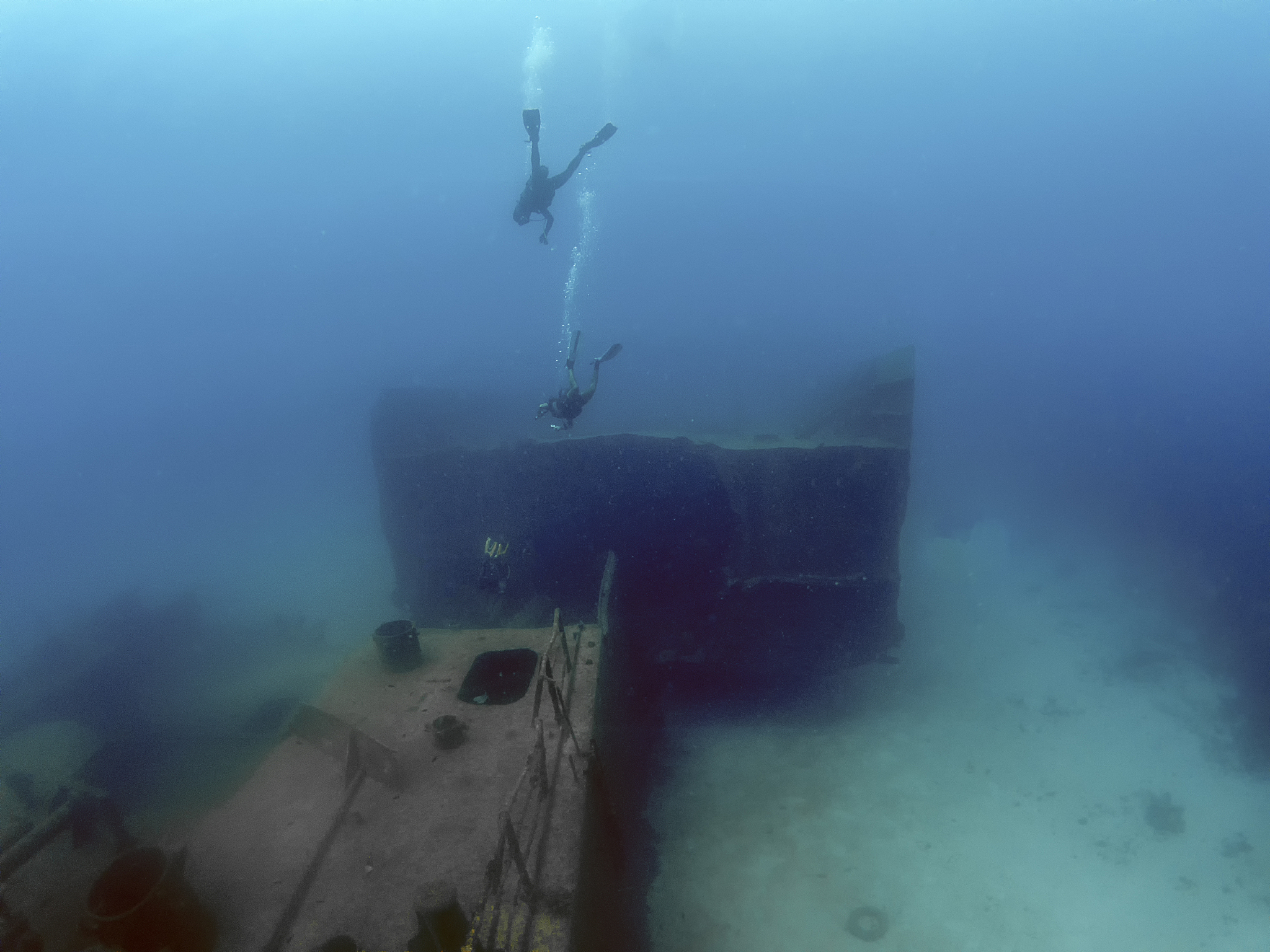 the wreck of the um el faroud off the coast of malta