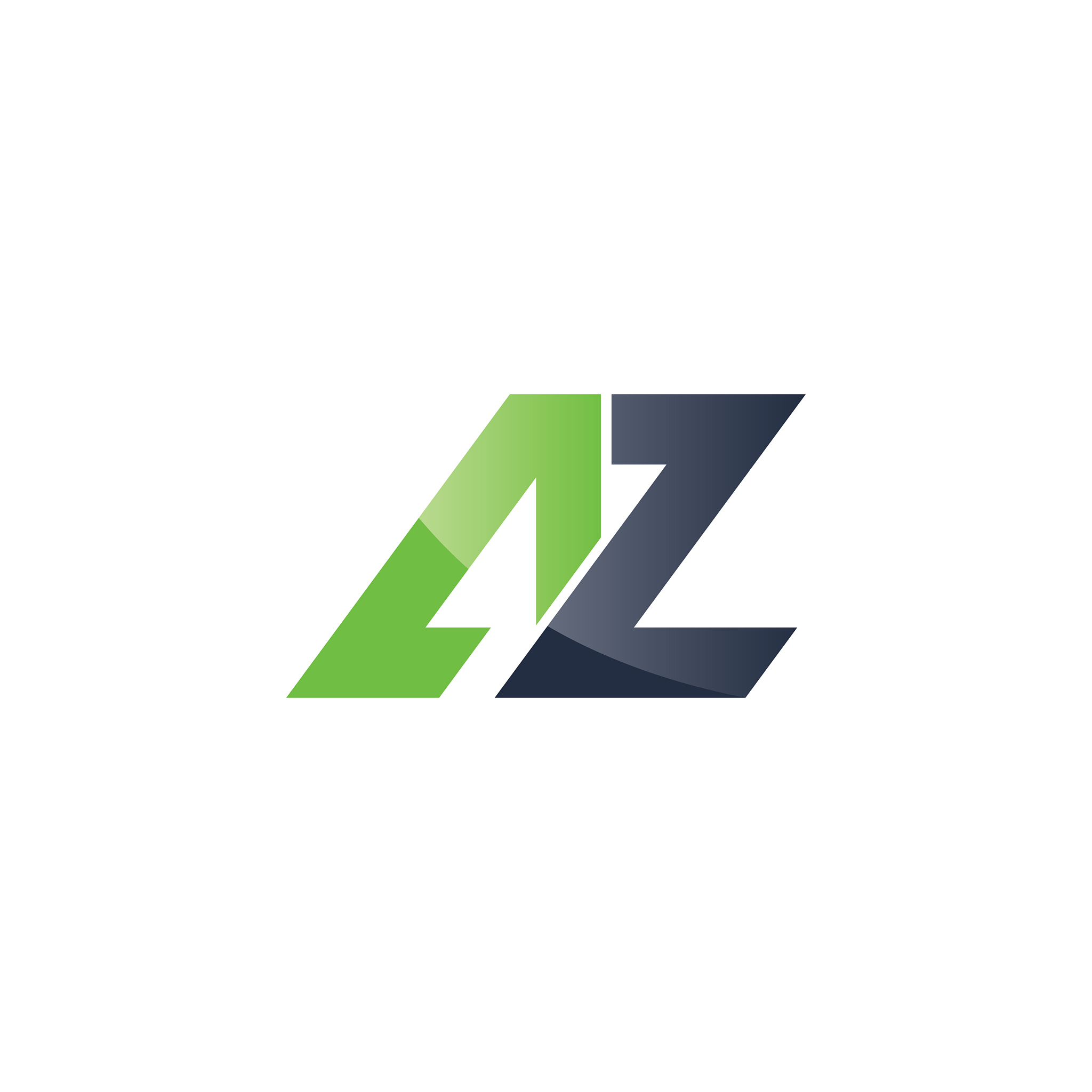 initial letter az or za logo design template