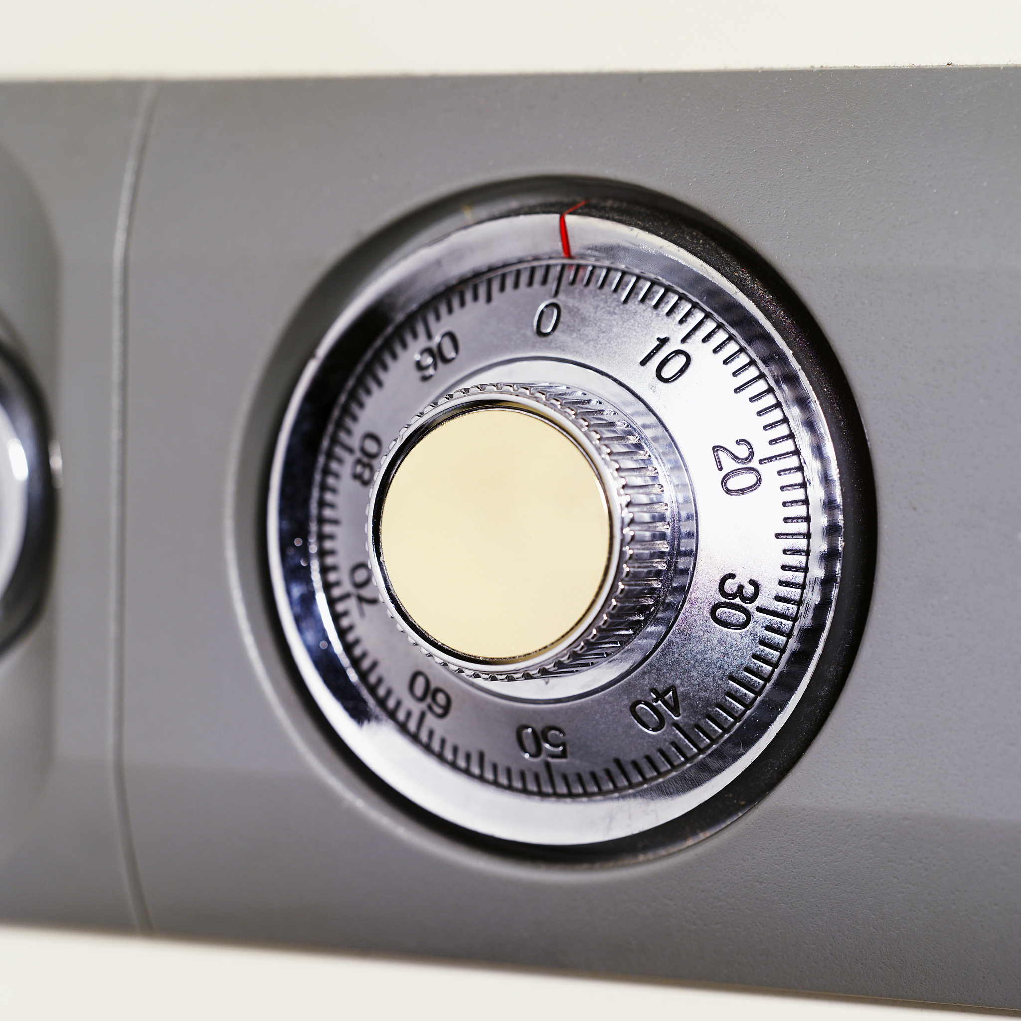 close-up of combination lock