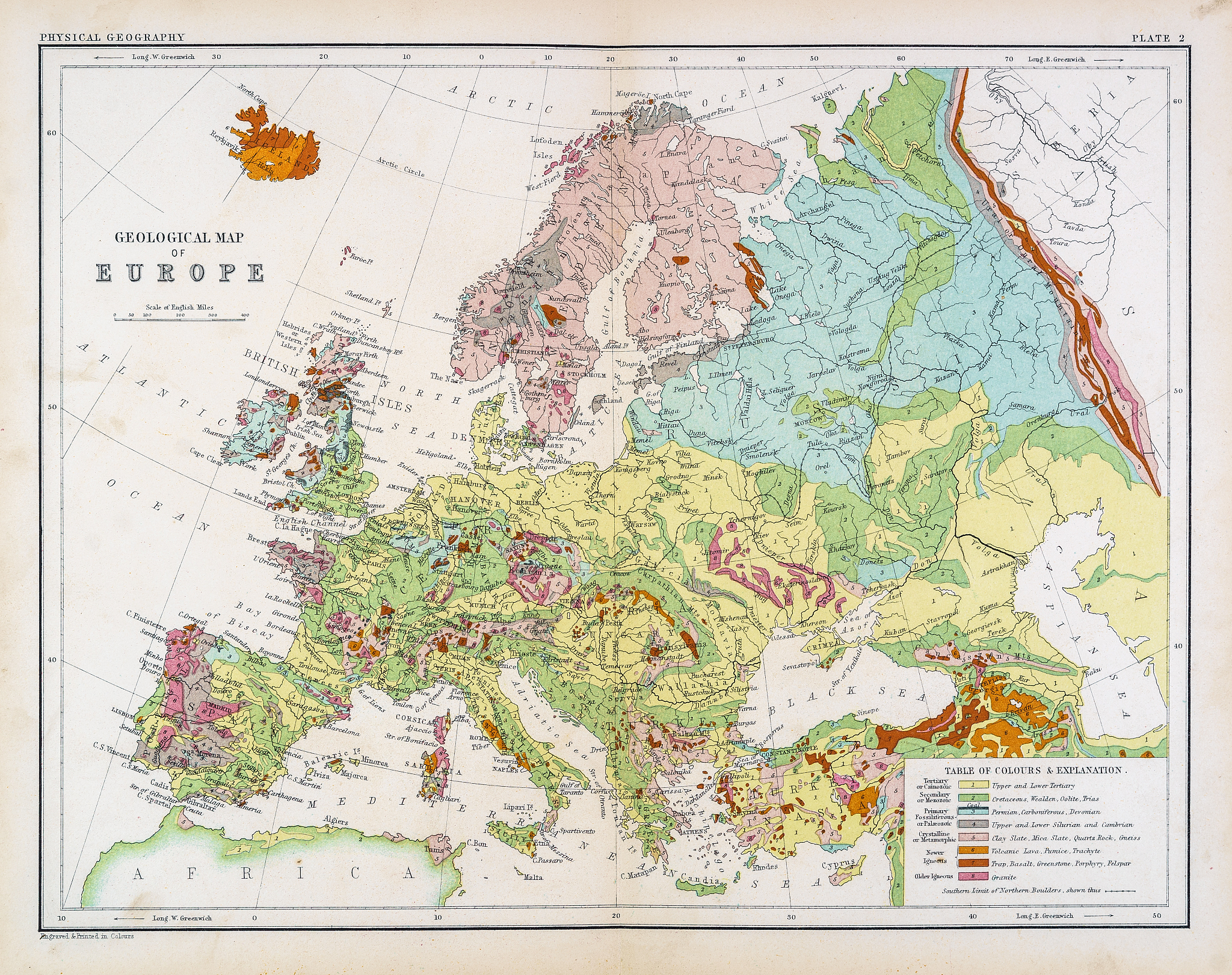 map of the europe 1861