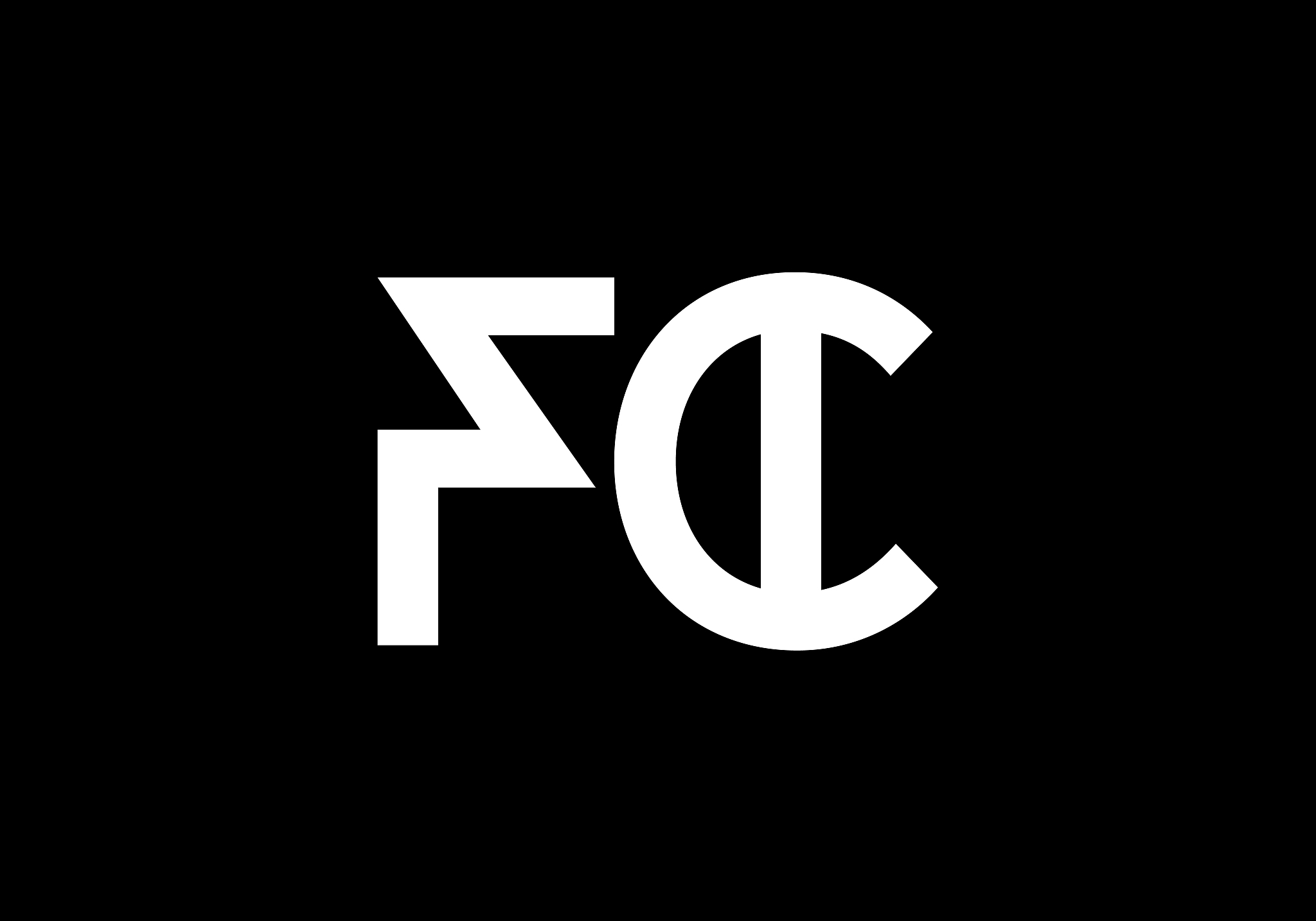 f c. fc initial letter logo design vector template, graphic alph