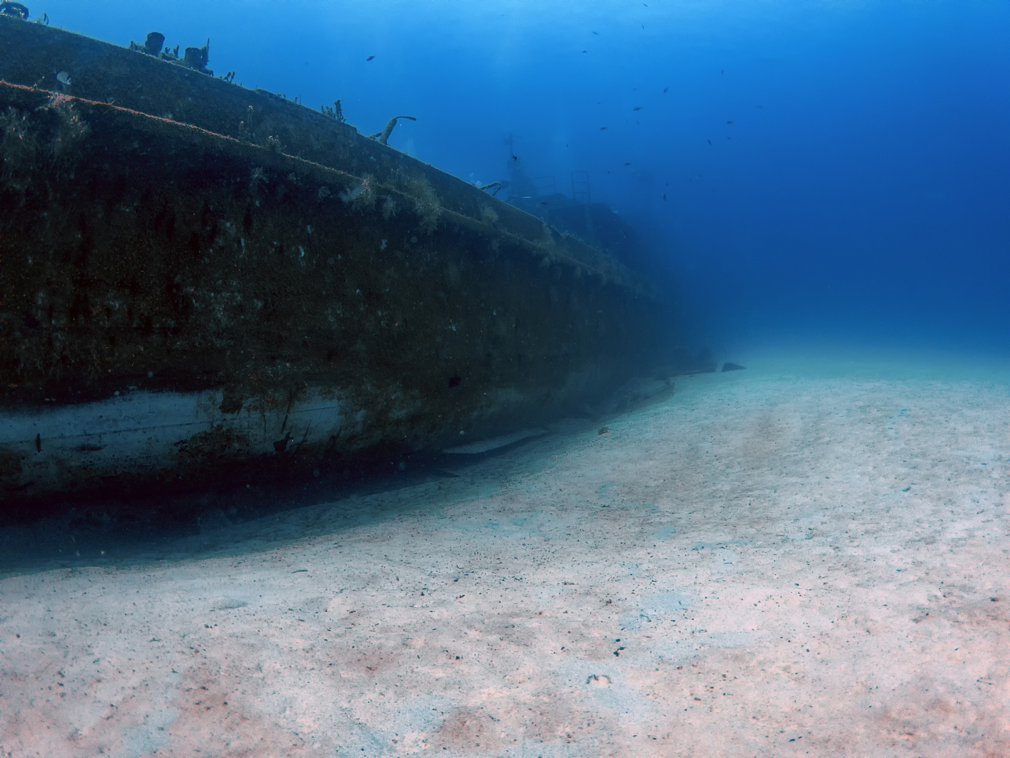 the wreck of the p31 patrol boat in gozo, malta