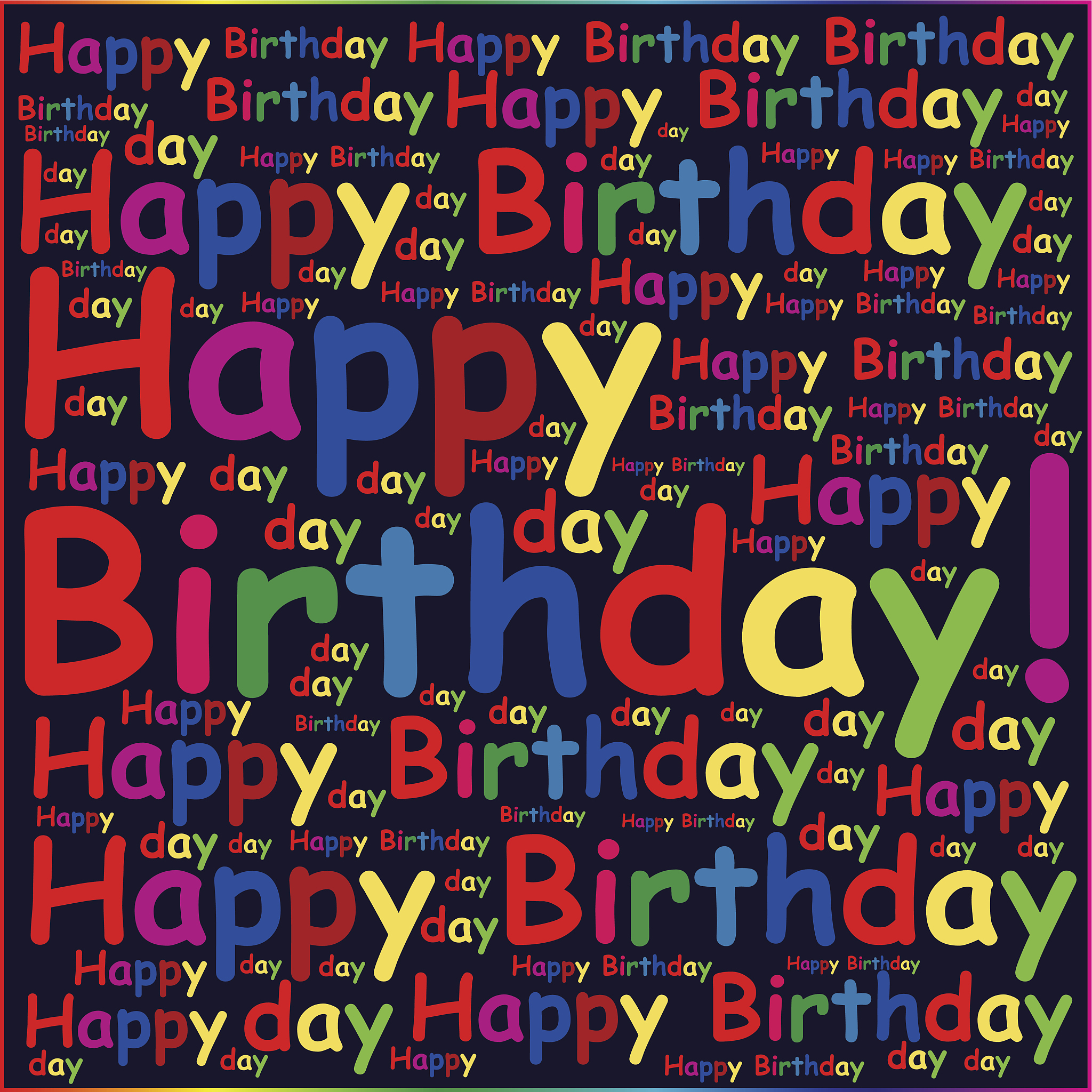 happy birthday background or card.