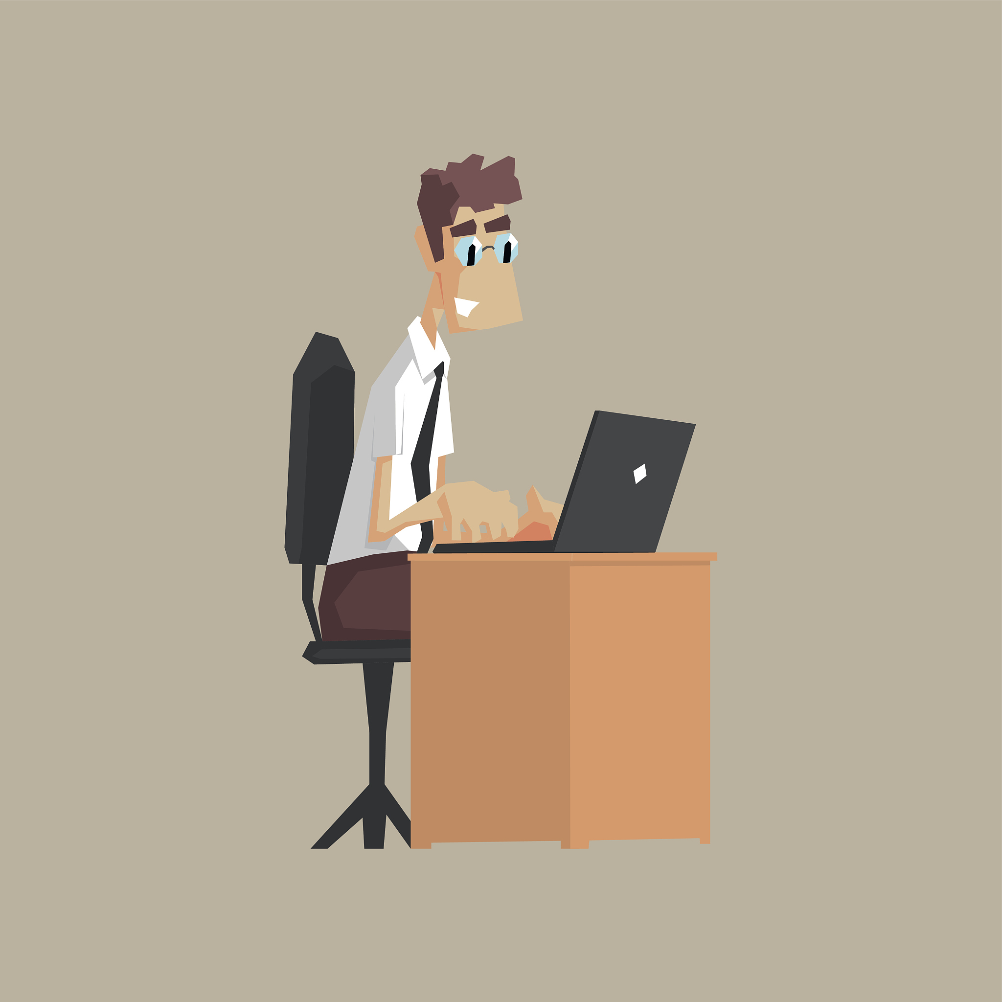 tech support office worker