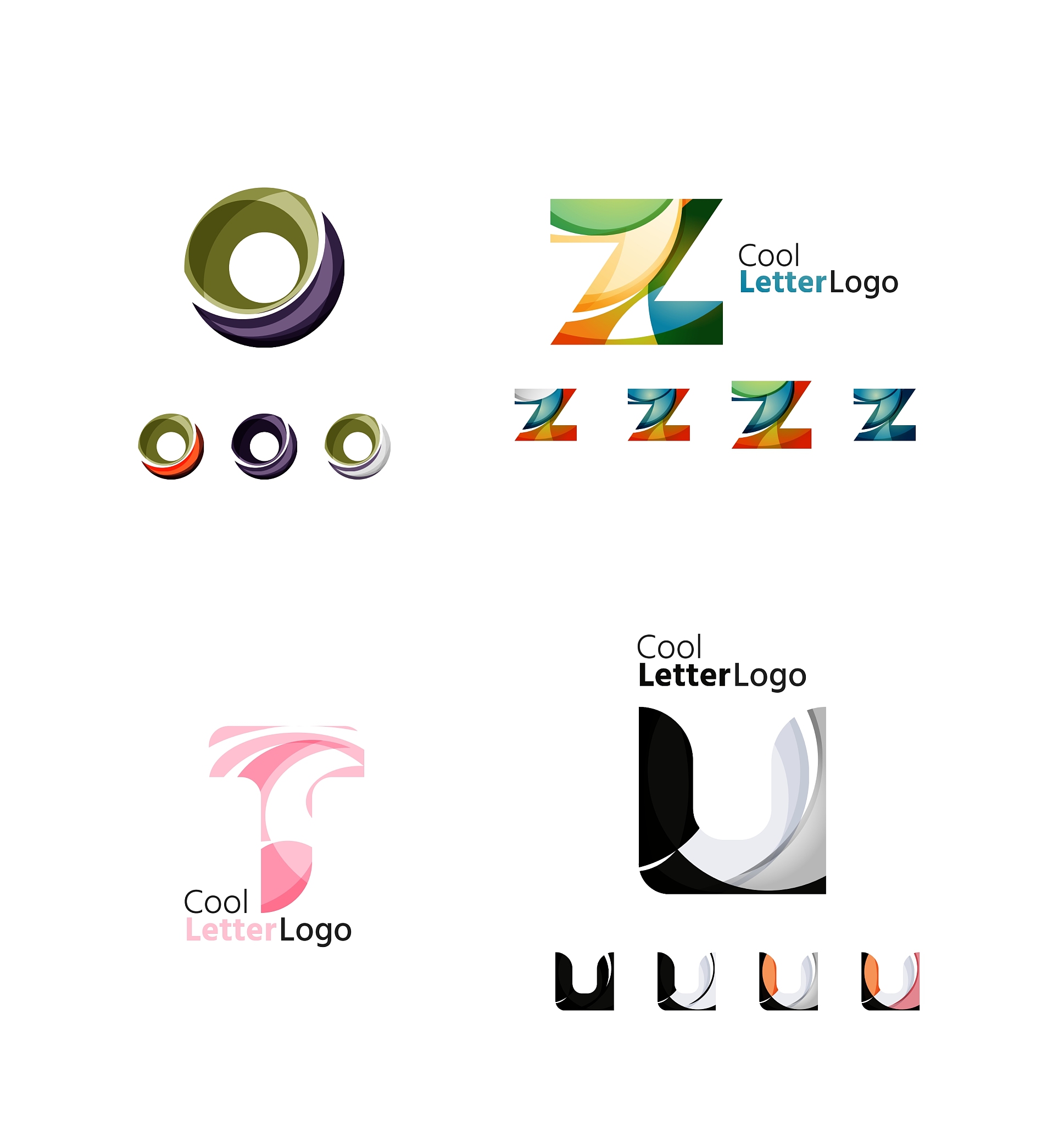 letter business emblem collection
