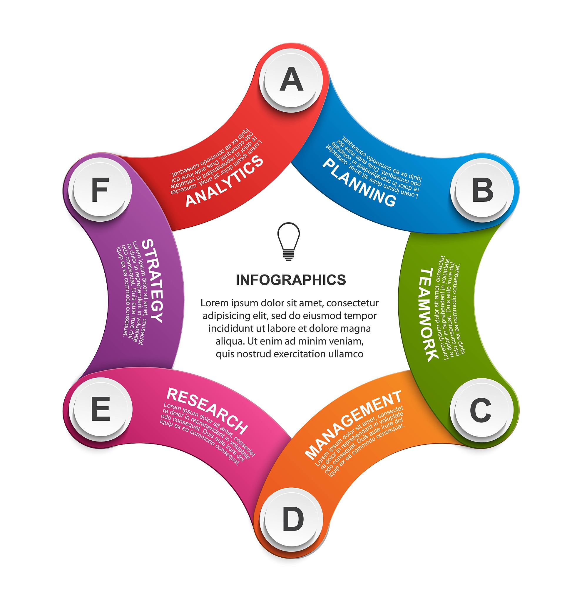 business options infographics, timeline, design template for bus