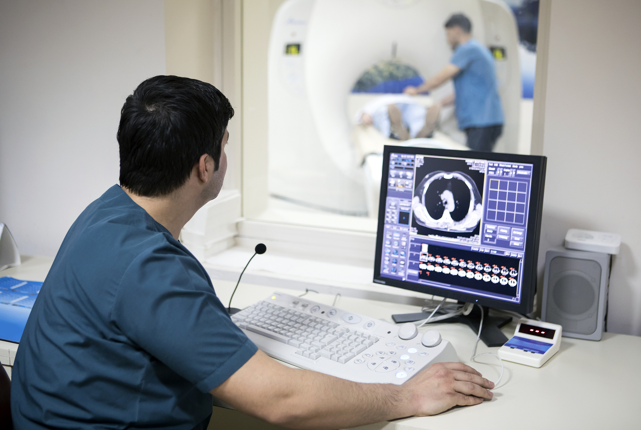 radiologist at work