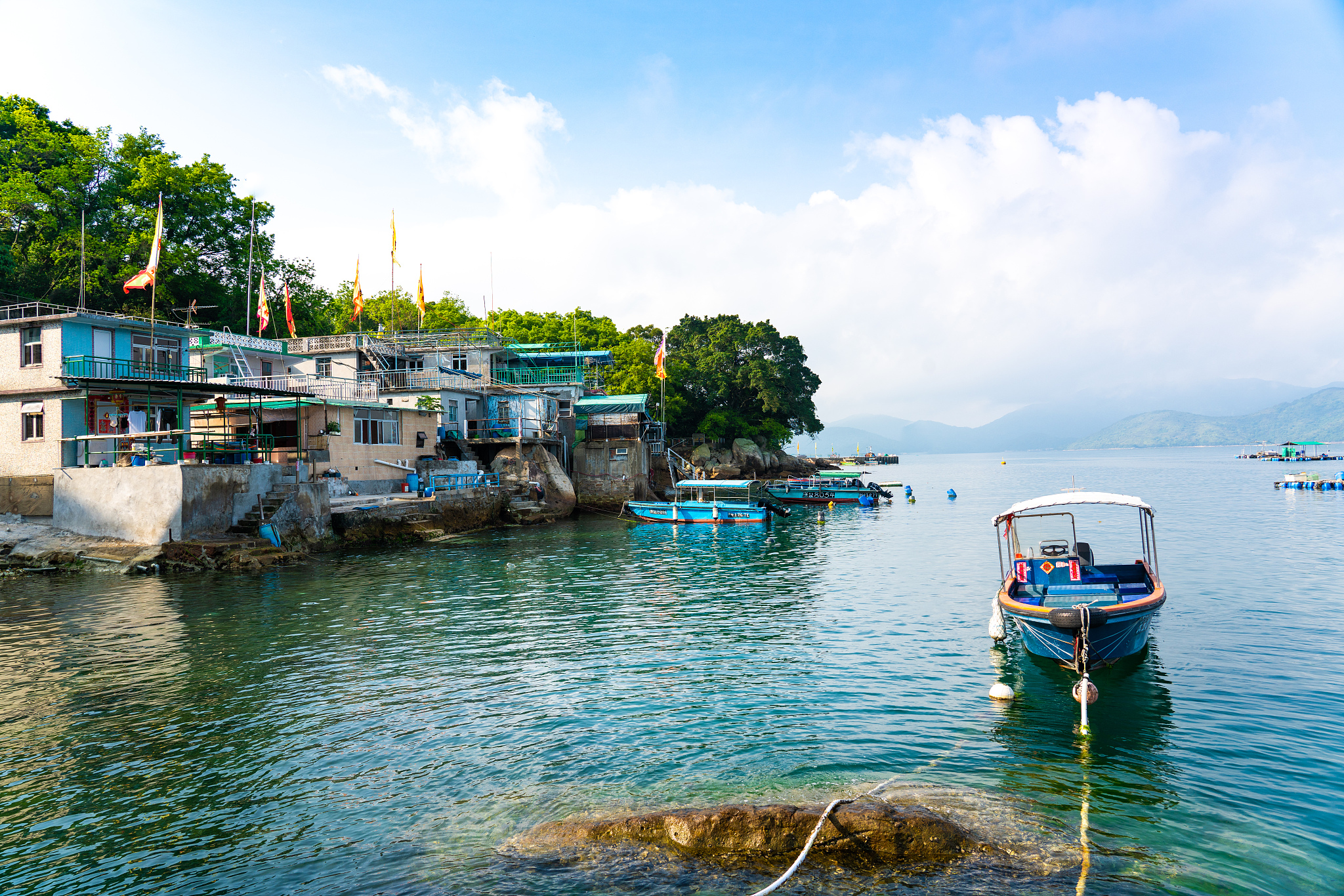 a seascape of tap mun or grass island where is located in sai ku