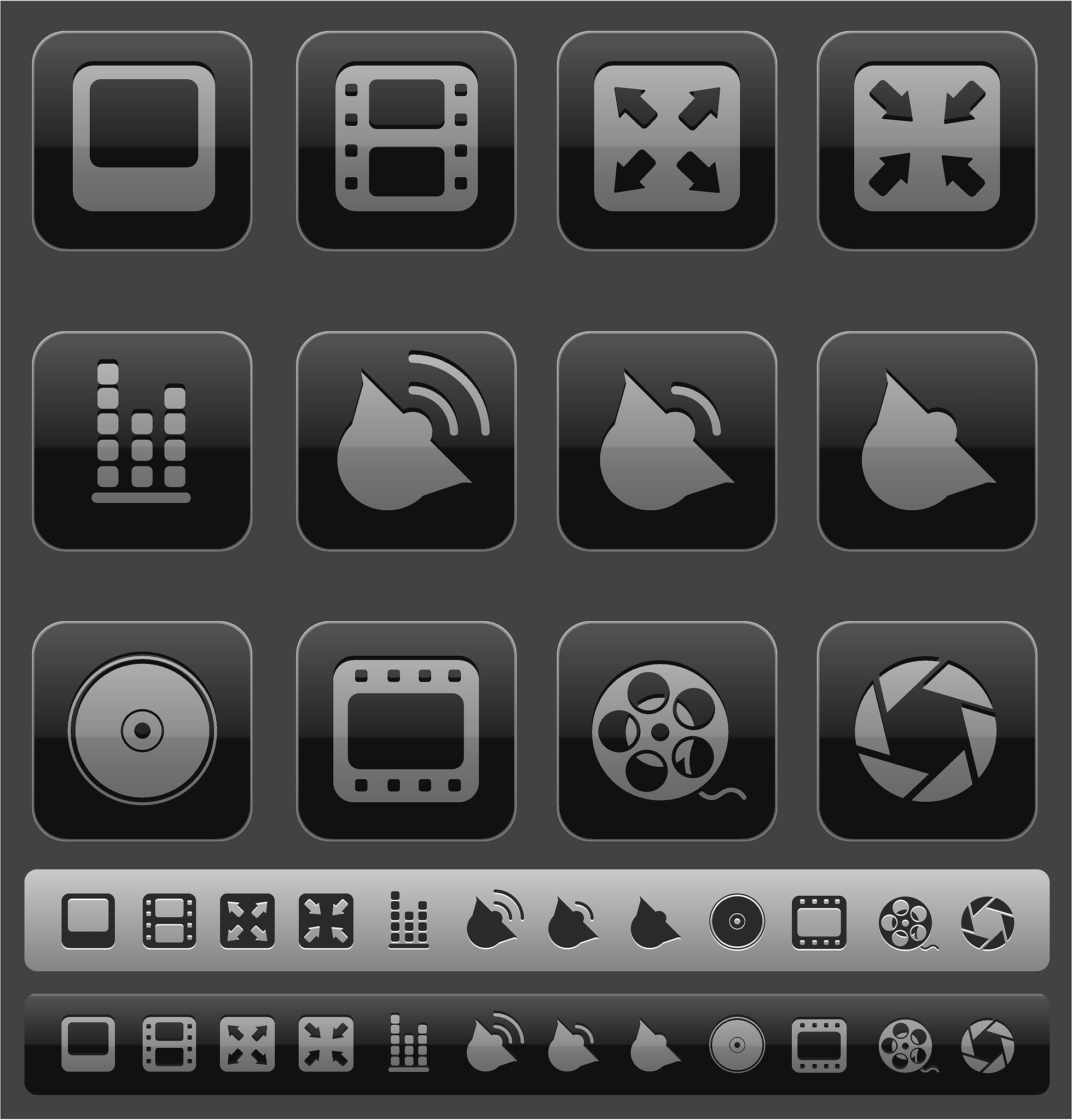 video icon set