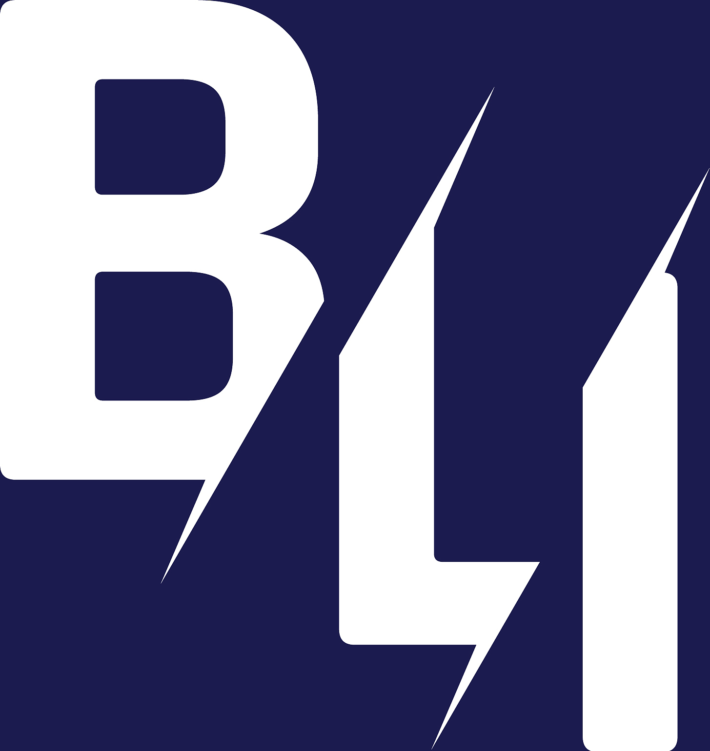 monogram letters initial logo design bli