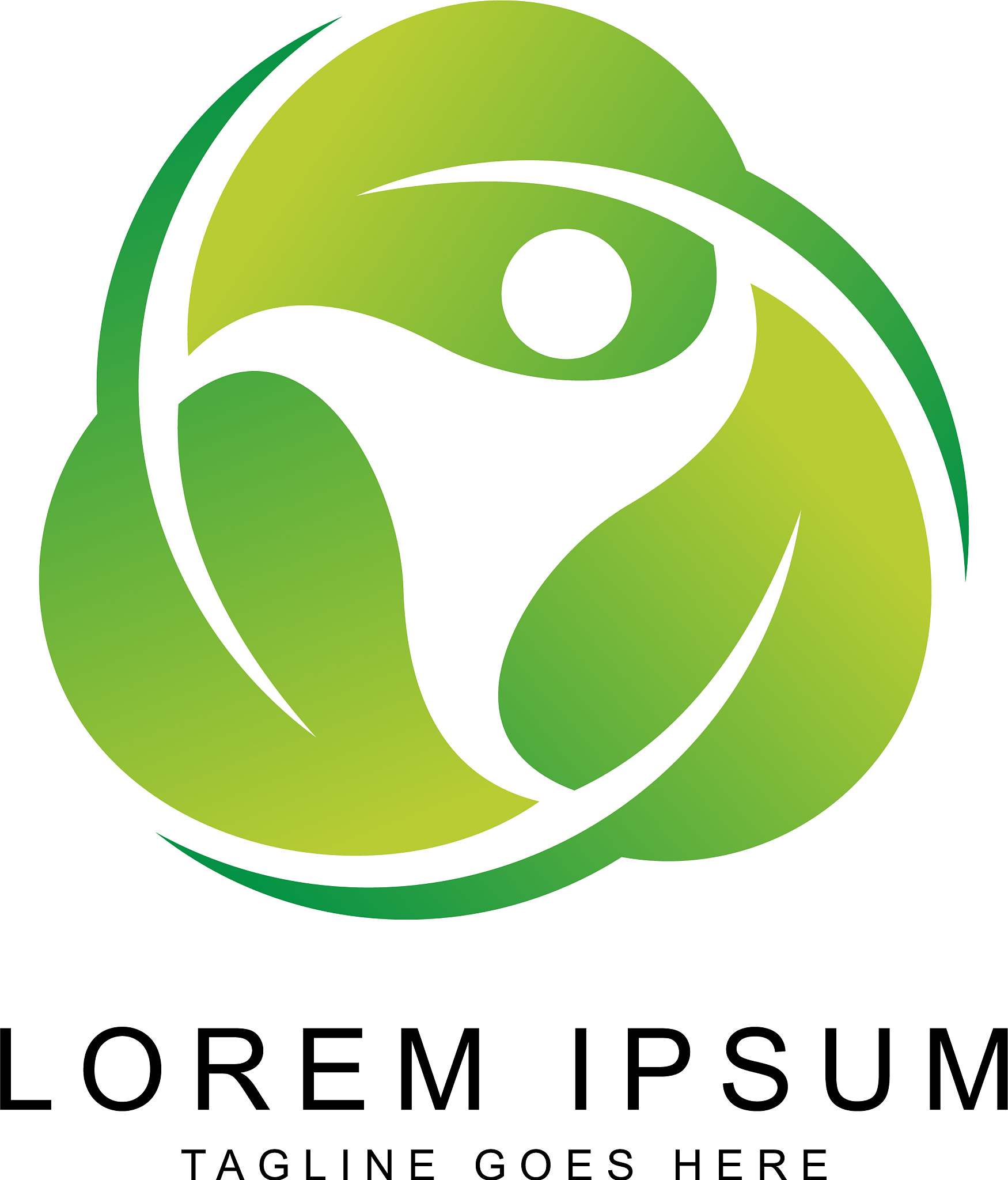 leaf people logo template